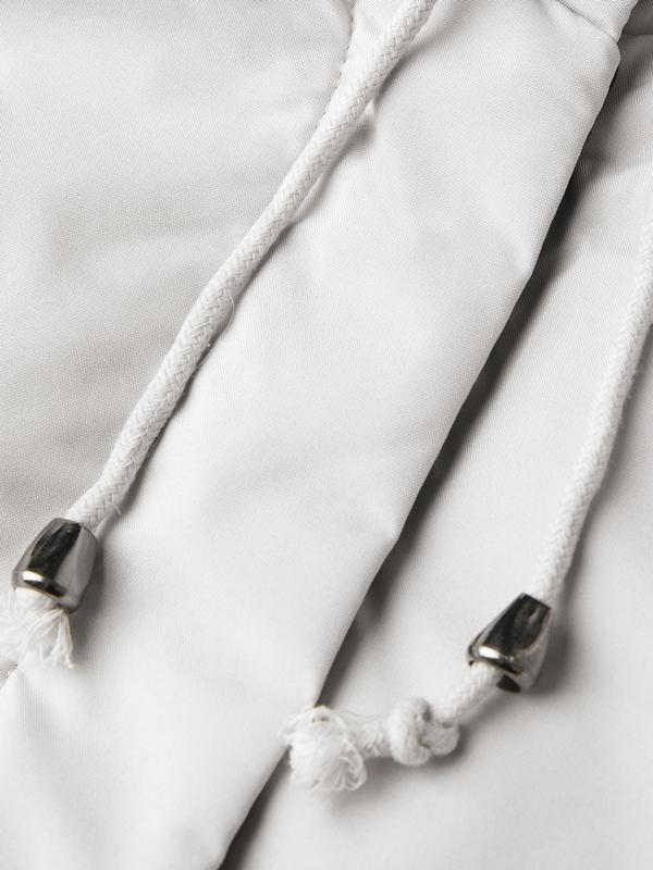 Fuzzy Collar Flap Pocket Loose Jacket Product Image