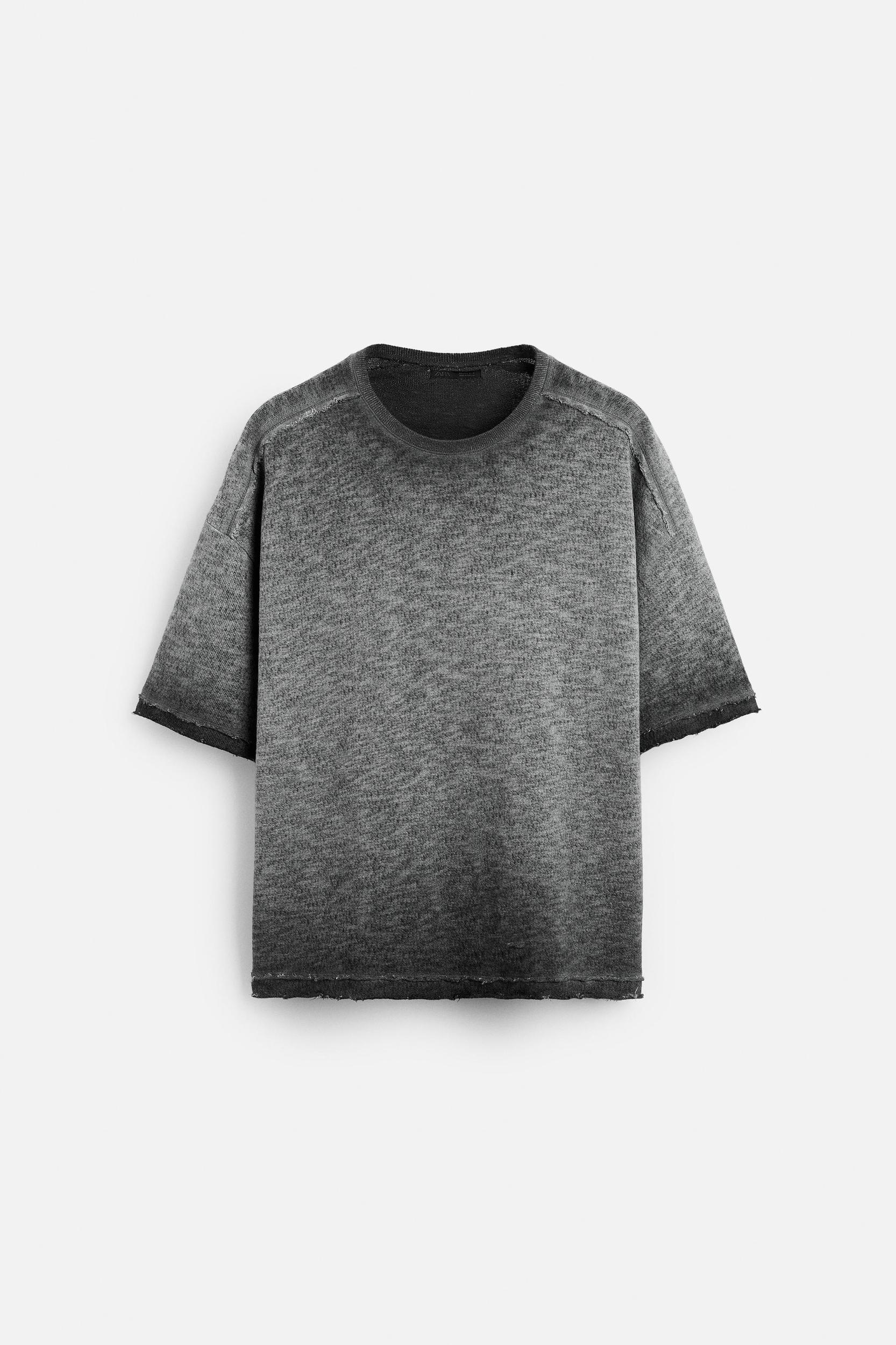WASHED KNIT T-SHIRT Product Image