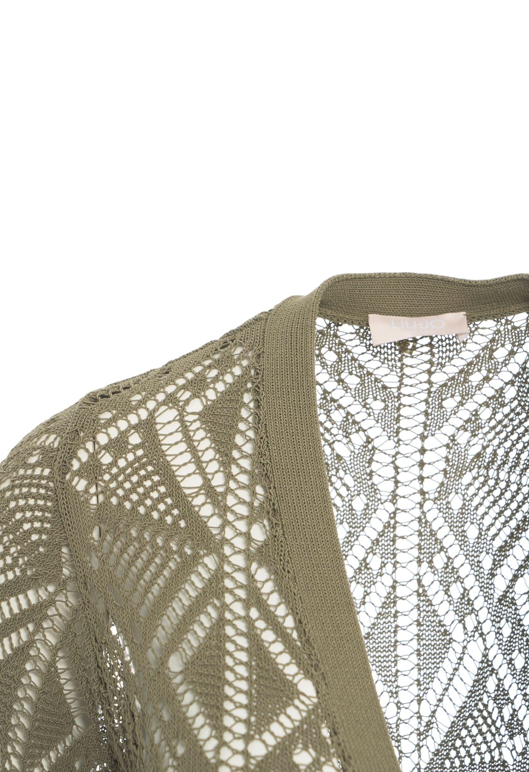 Long lace crochet cardigan Product Image