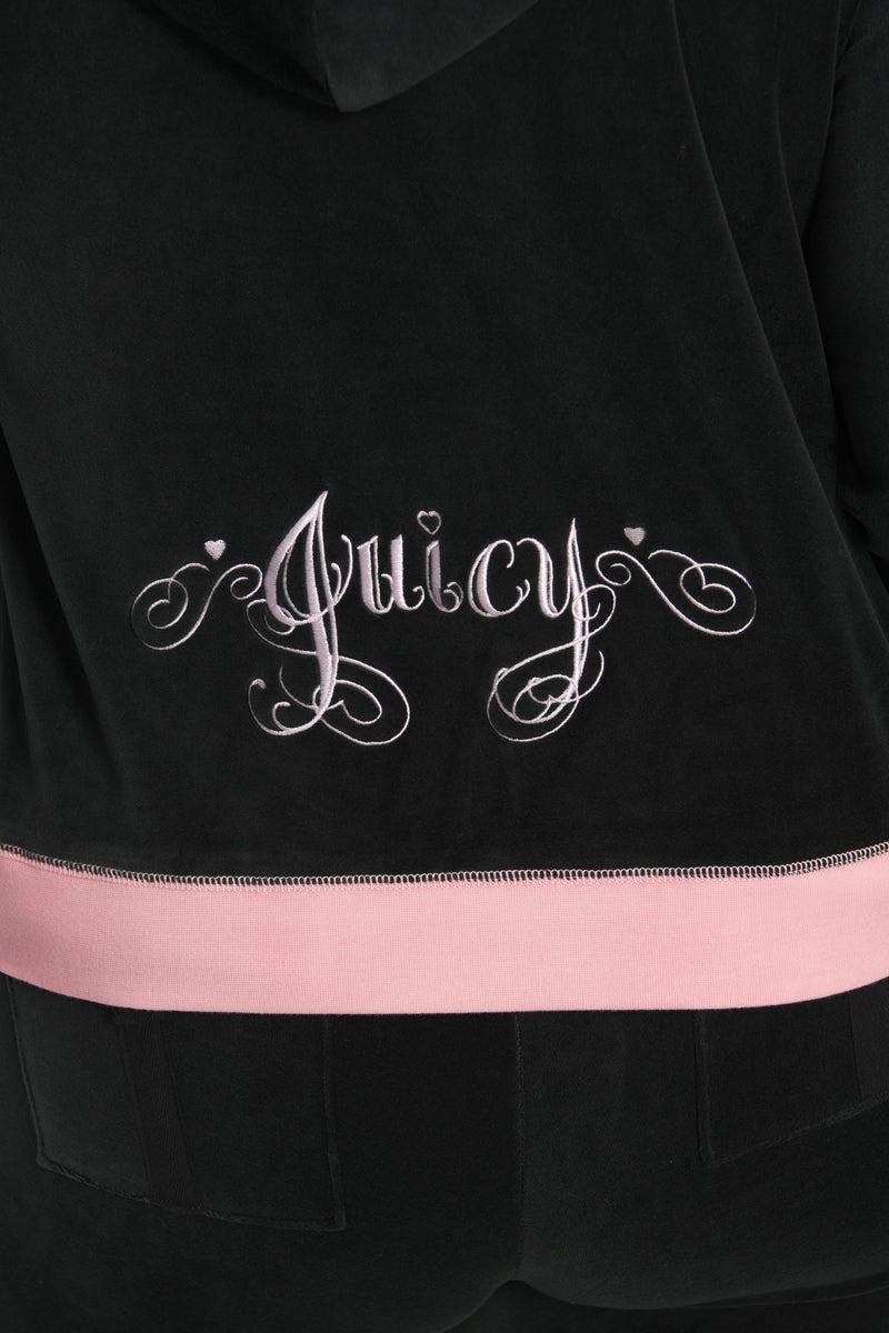 Sweetheart Cotton Velour Hoodie Product Image