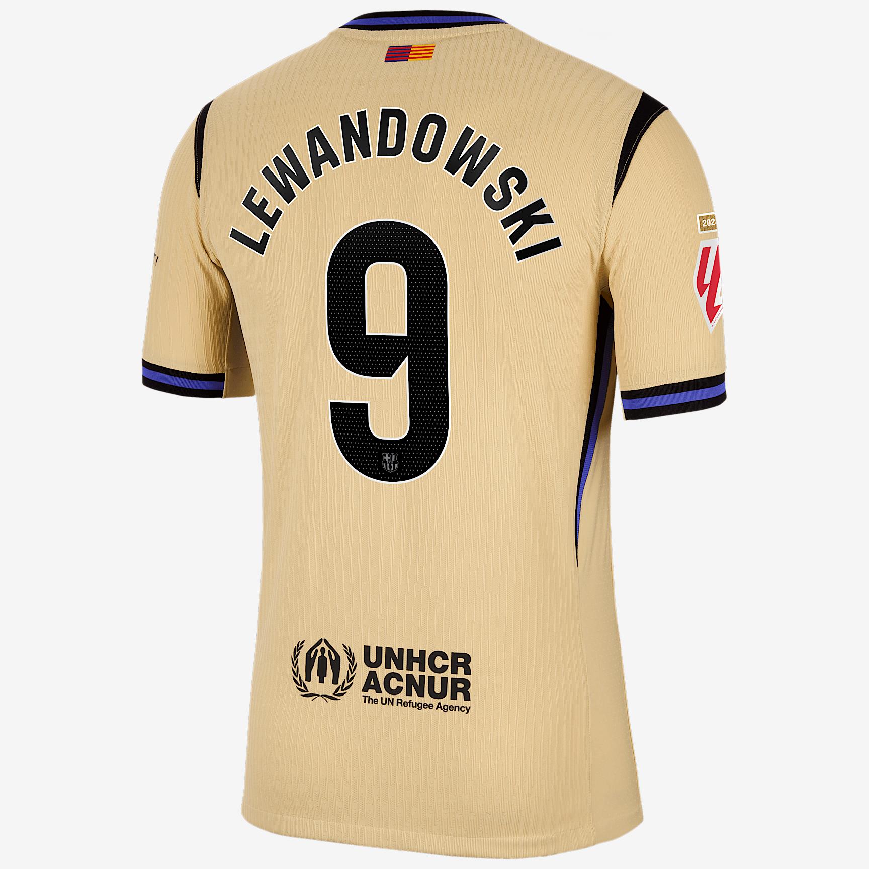 Robert Lewandowski Barcelona 2025/26 Match Away Men's Nike Dri-FIT ADV Soccer Jersey Product Image
