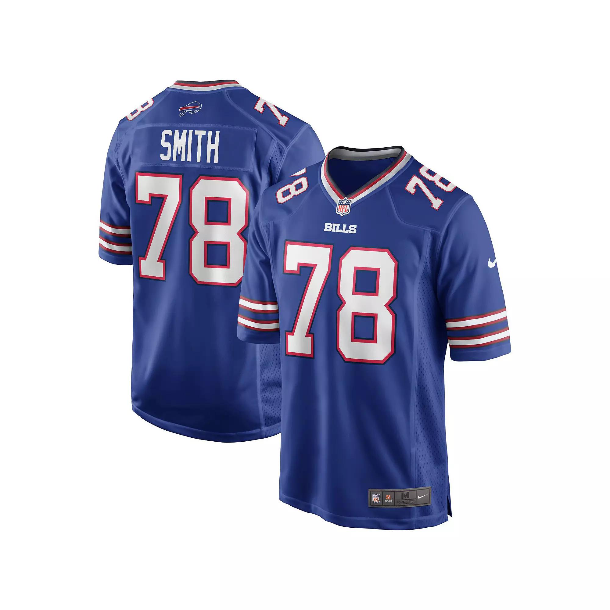 Men's Nike Jim Kelly Royal Buffalo Bills Game Retired Player Jersey,  Product Image