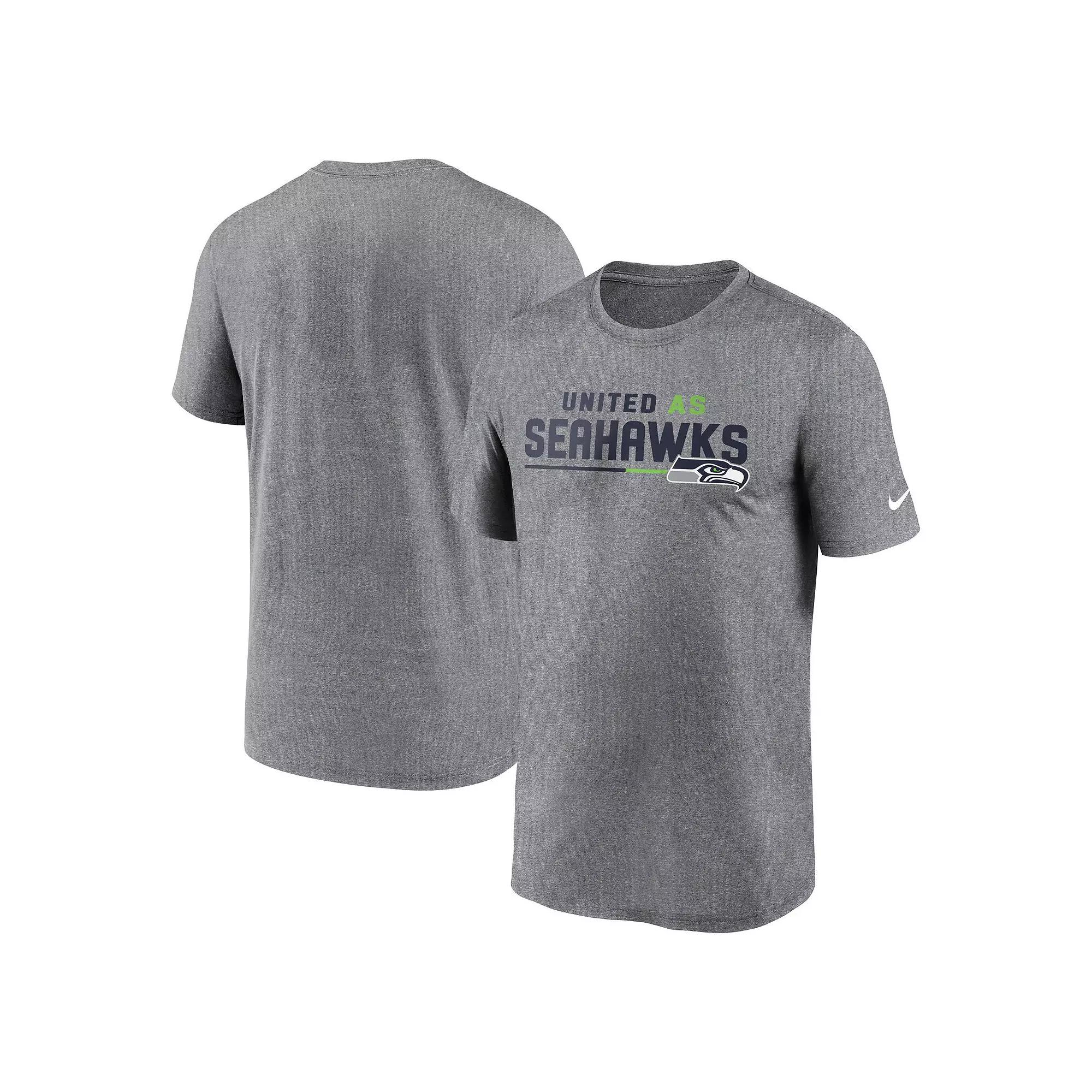 Men's Nike Heather Gray Jacksonville Jaguars Legend Team Shoutout Performance T-Shirt, Size: XL, Grey Product Image