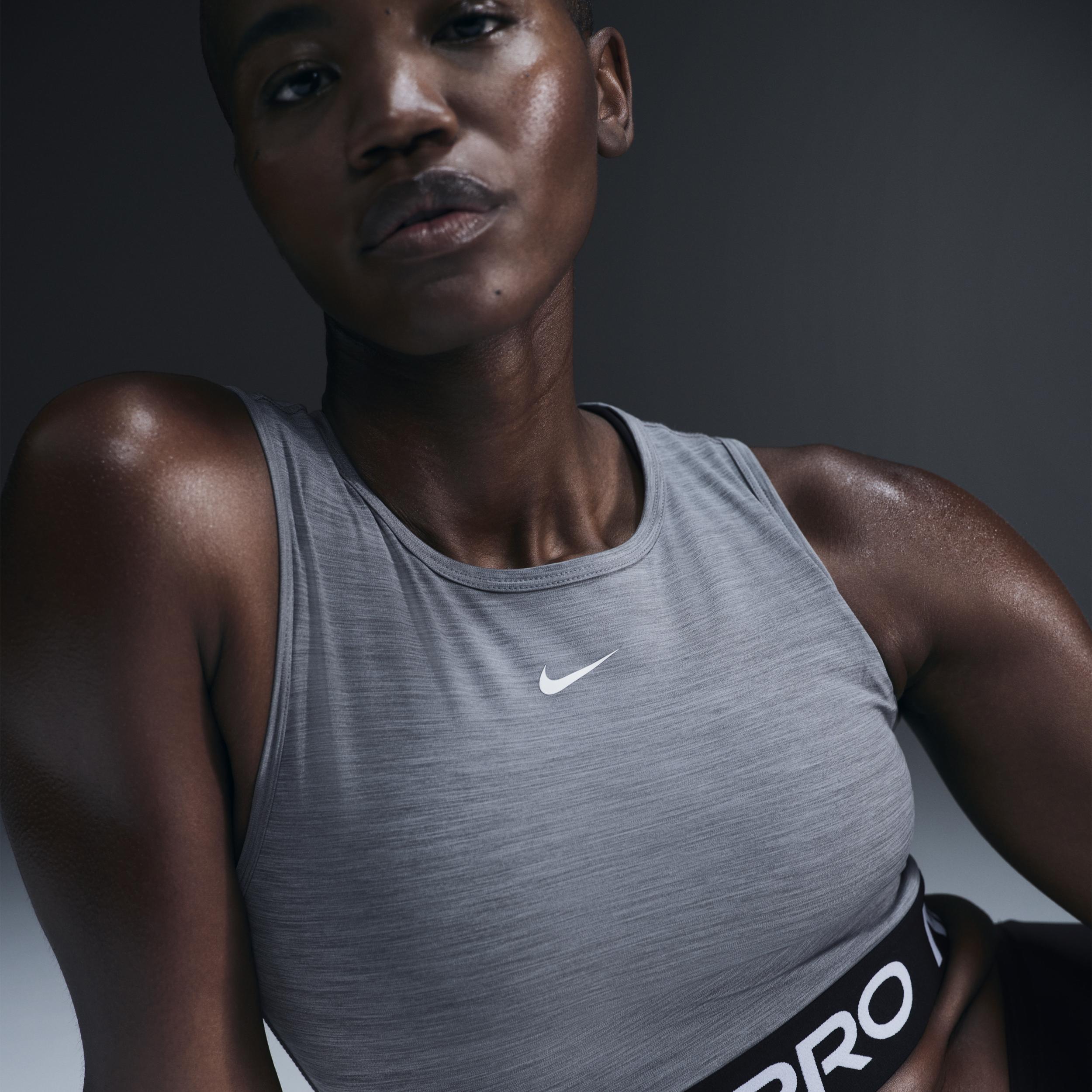 Womens Nike Pro Dri-FIT Cropped Tank Top | FZ3615-084 Product Image