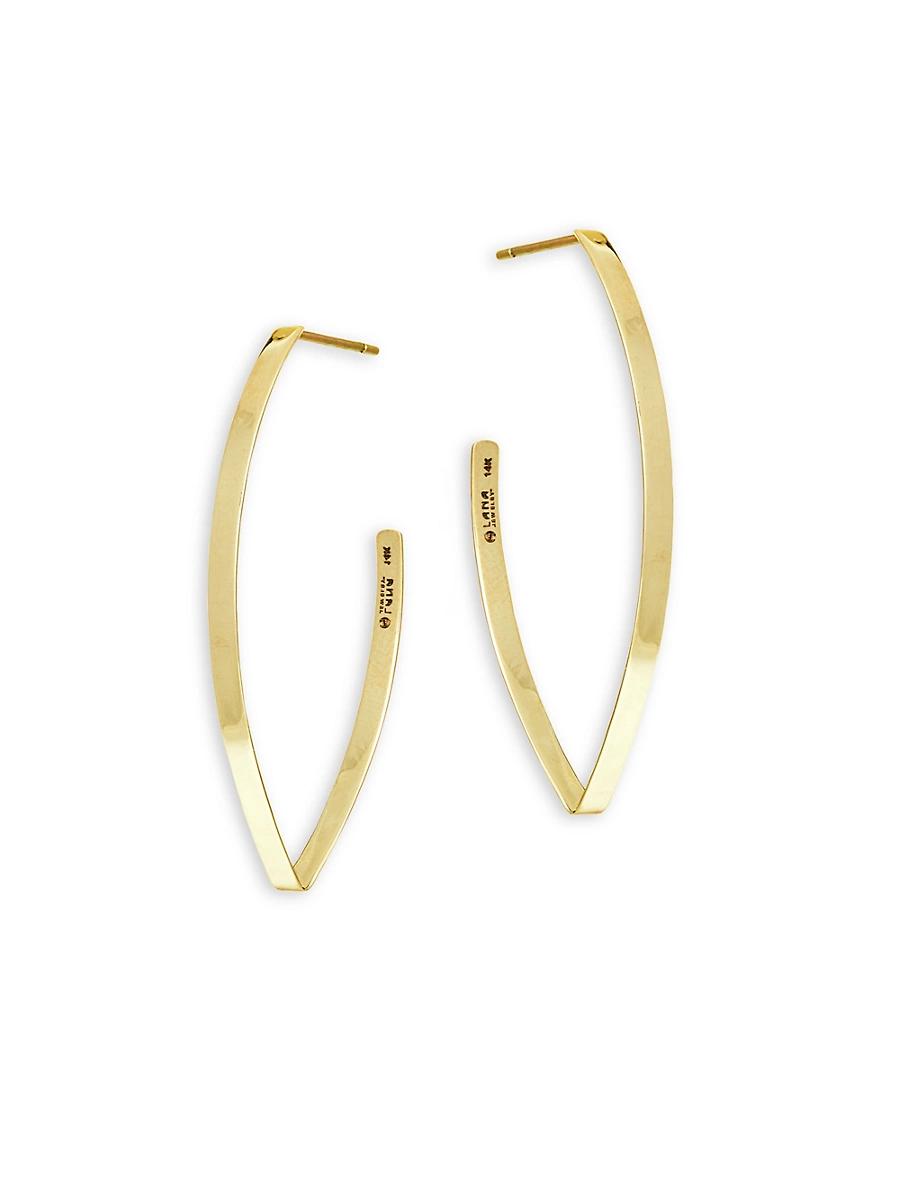 Womens 15-Year Anniversary Small Thick Blake Hoop Earrings Product Image