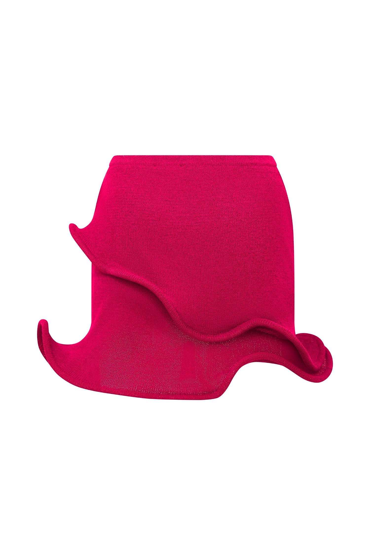 Haisley Off Shoulder Knit Top - Raspberry Product Image