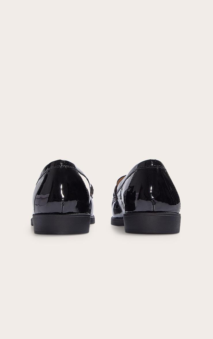 Black Patent Round Toe Loafer Product Image