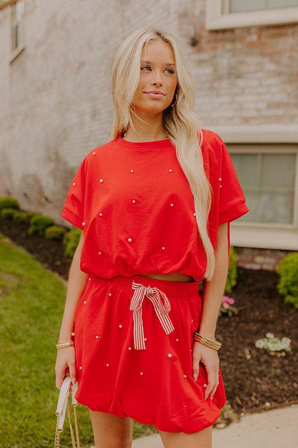 Belle of the Parade High Waist Embellished Mini Skirt Product Image