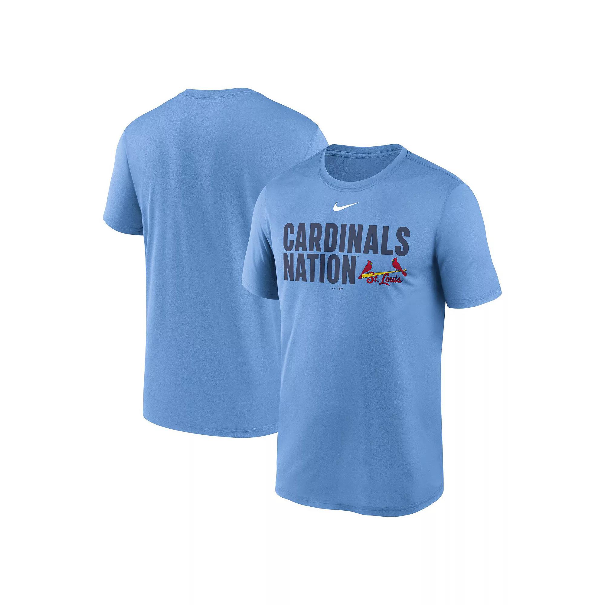 Men's Nike Light Blue St. Louis Cardinals Local Legend Performance T-Shirt, Size: Large Product Image