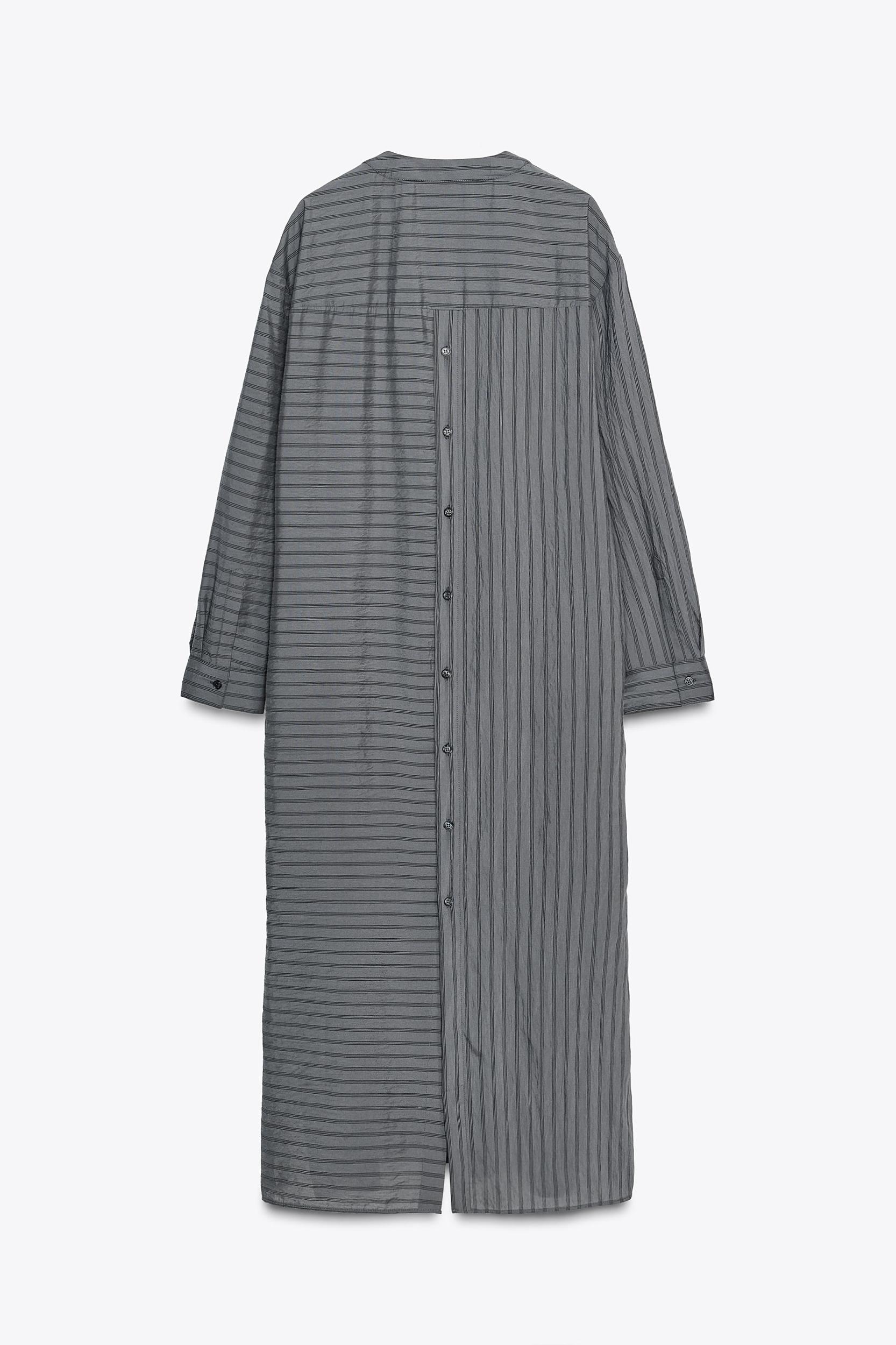 STRIPED SHIRT DRESS ZW COLLECTION Product Image