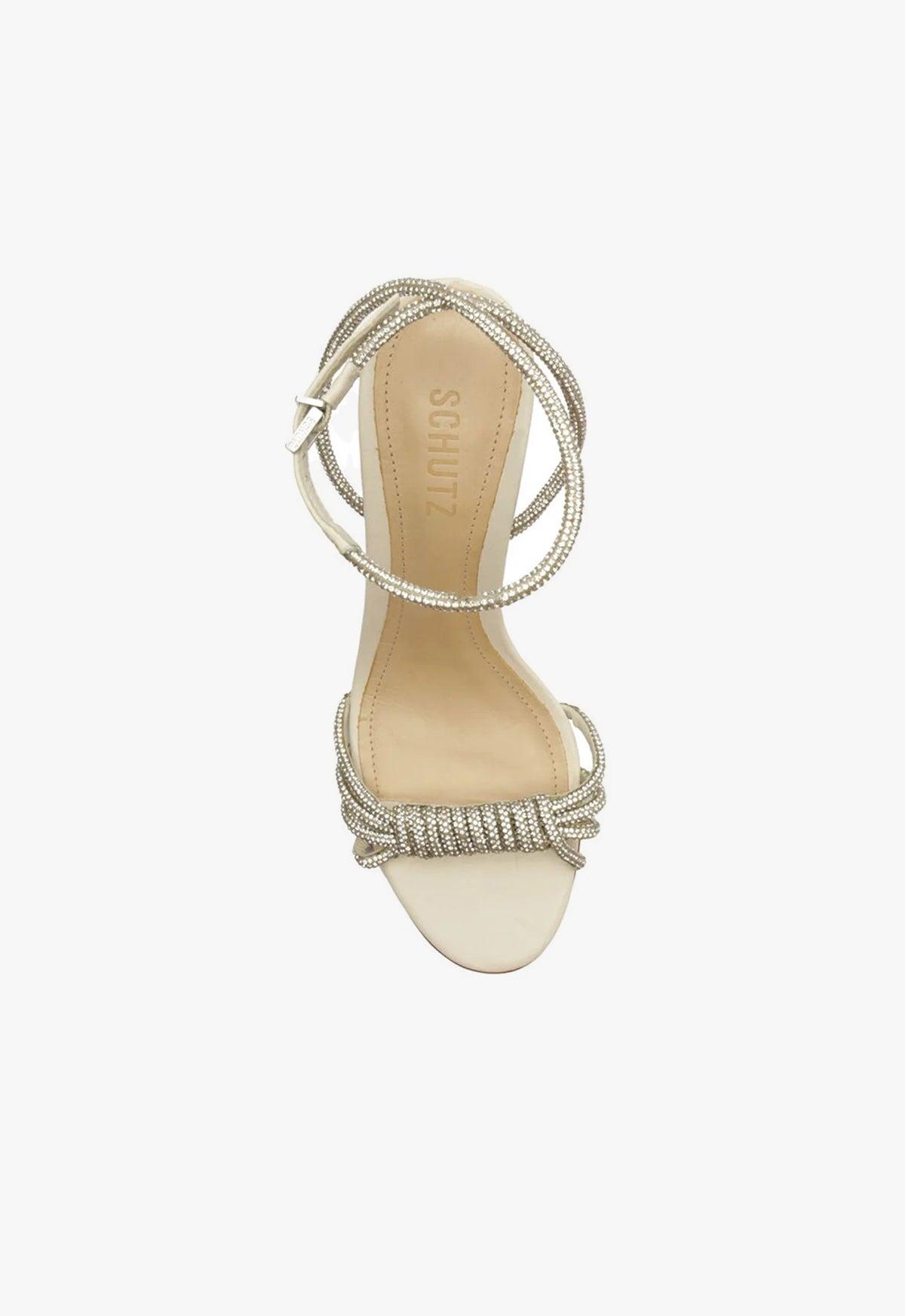 Jewell Block Nappa Leather Sandal Female Product Image