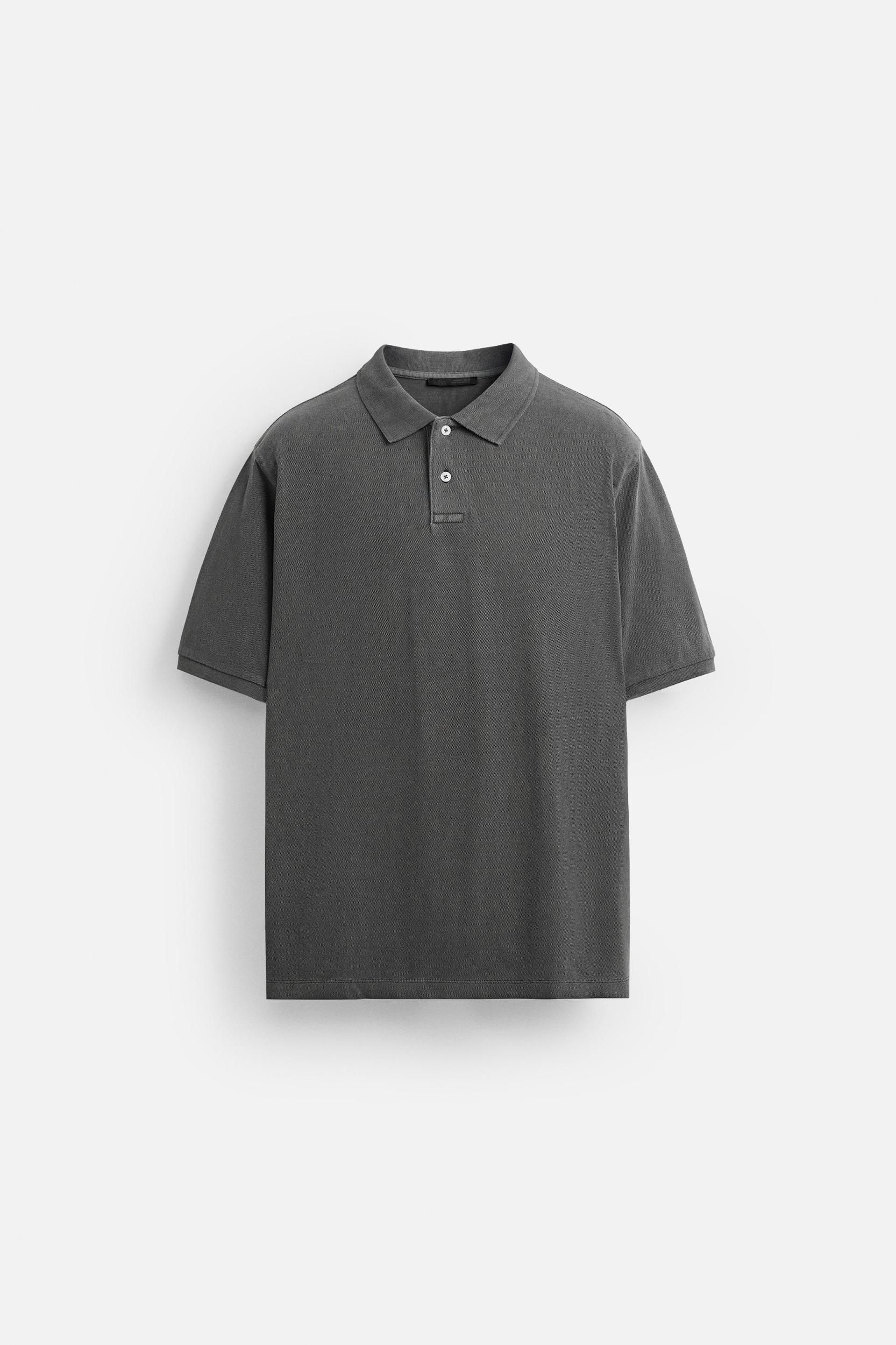 WASHED PIQUÉ POLO SHIRT Product Image
