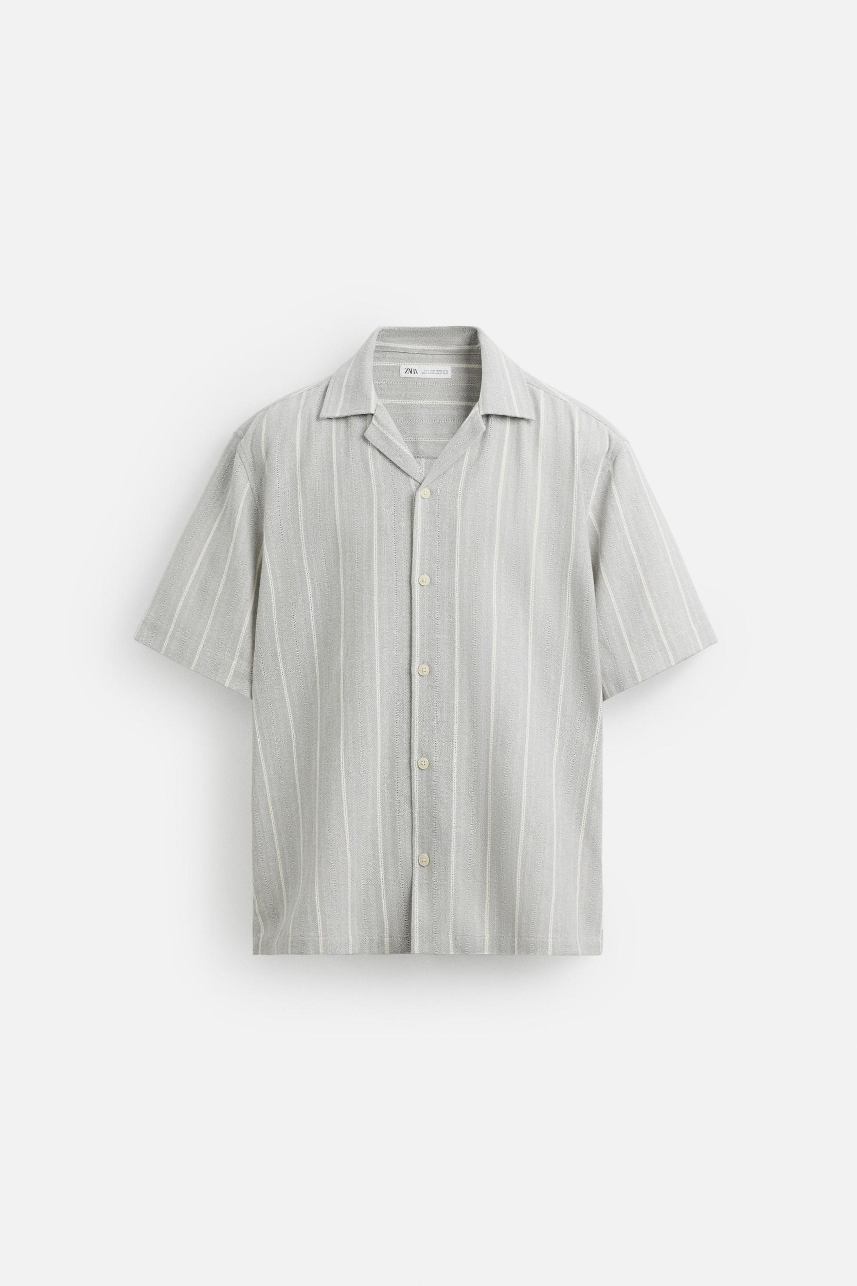 TEXTURED STRIPE SHIRT Product Image