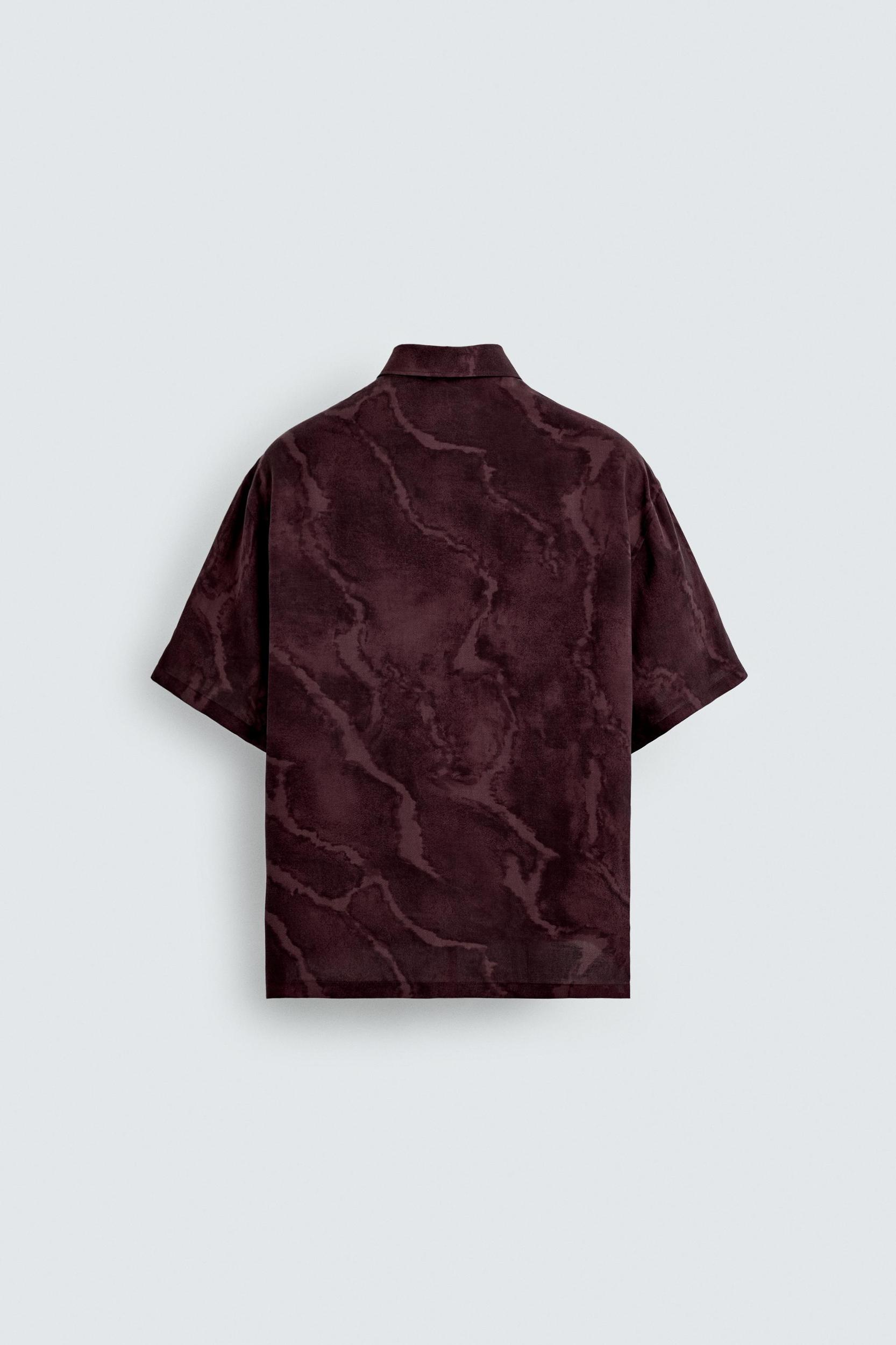 FLOWY TIE-DYE PRINT SHIRT Product Image