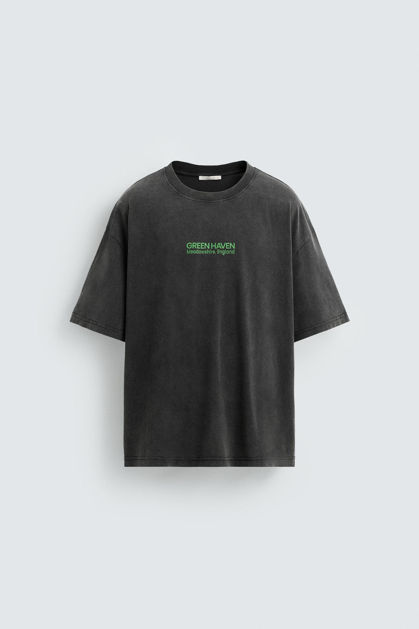 WASHED TEXT T-SHIRT Product Image