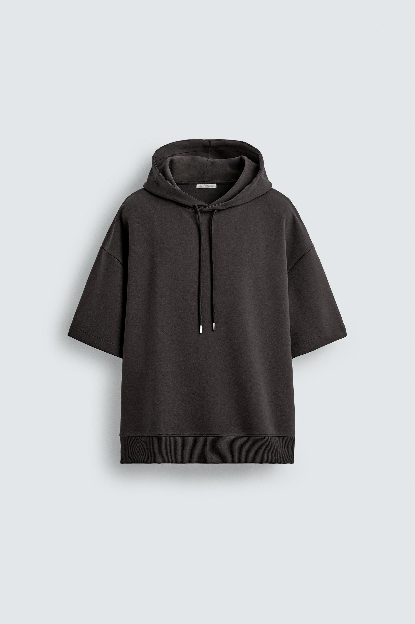 INTERLOCK HOODED SWEATSHIRT WITH LABEL Product Image