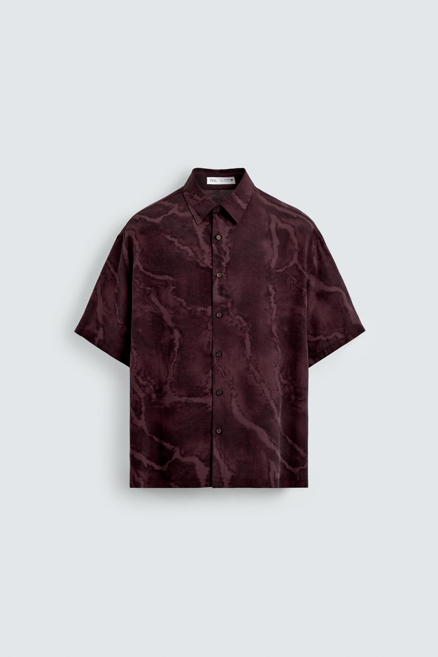 FLOWY TIE-DYE PRINT SHIRT Product Image