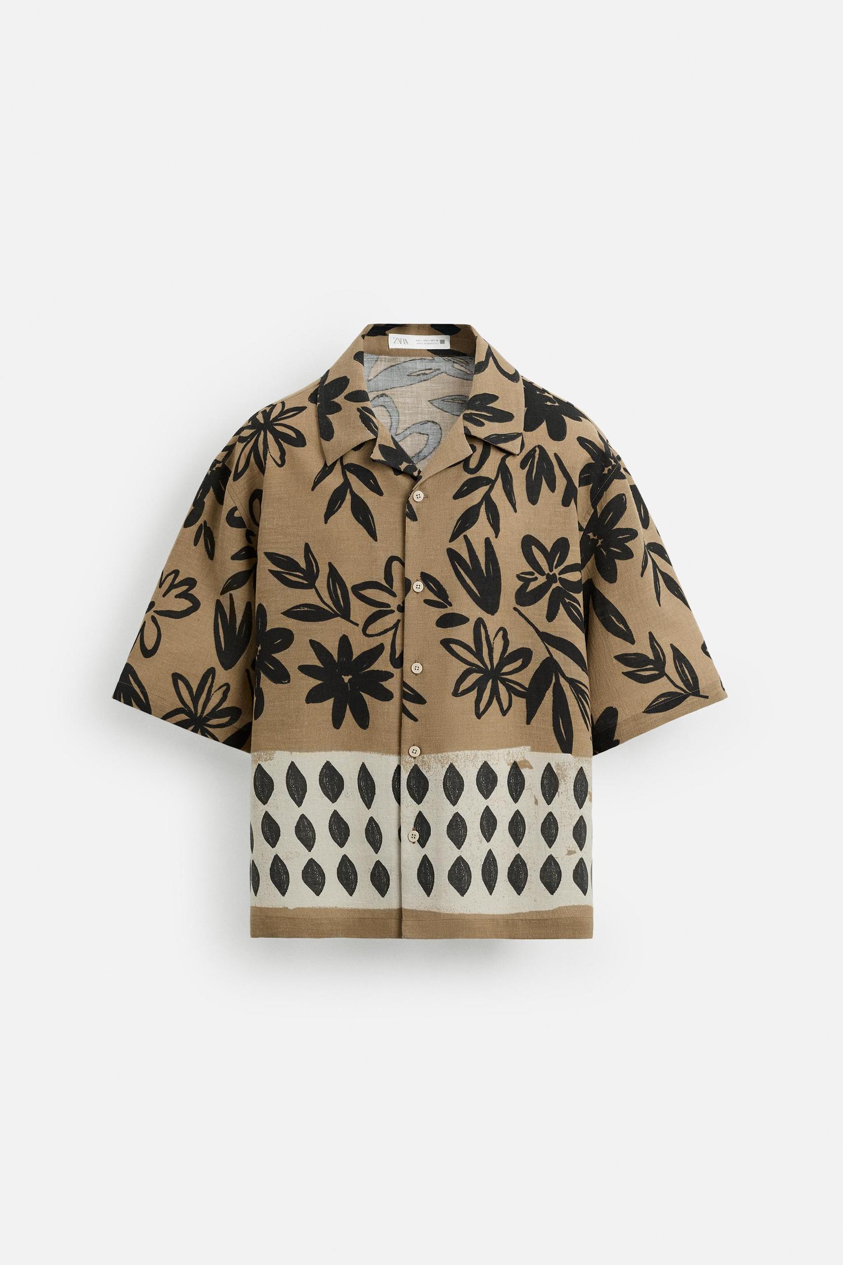 CONTRAST PRINT SHIRT Product Image