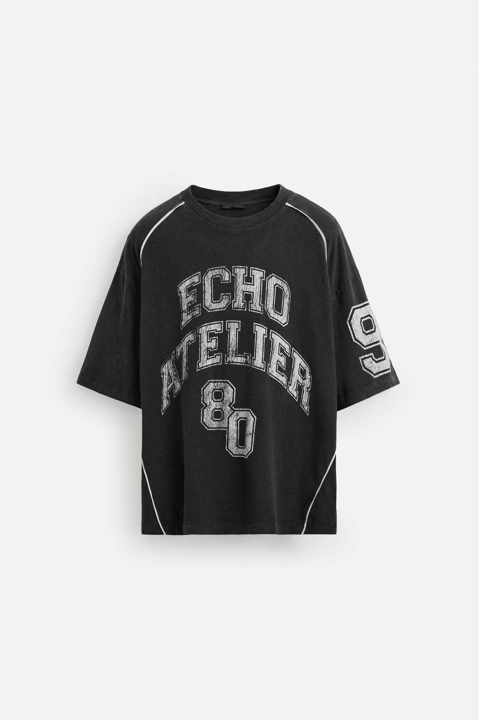 WASHED AMERICAN FOOTBALL T-SHIRT Product Image