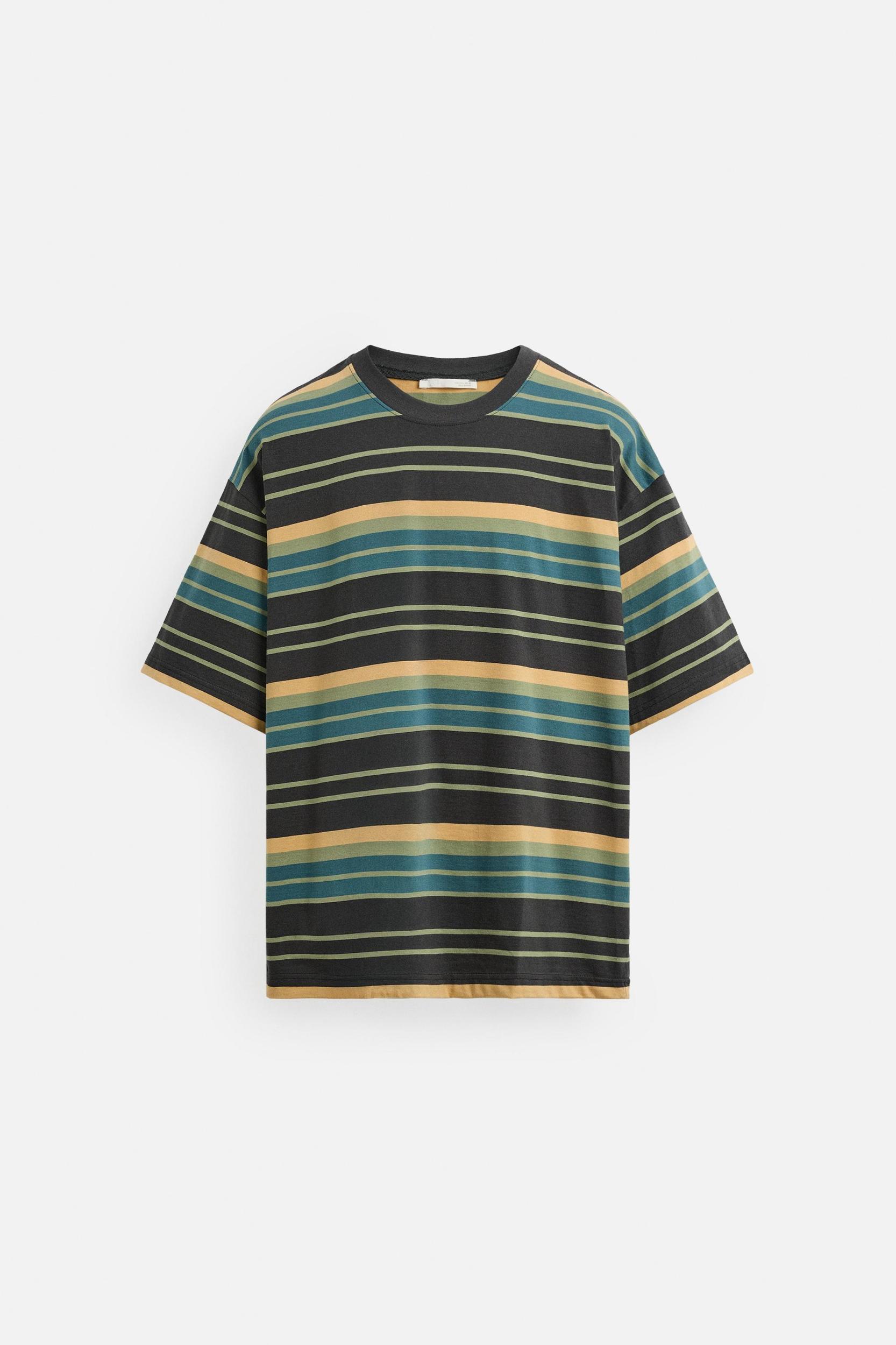 STRIPED JACQUARD T-SHIRT Product Image