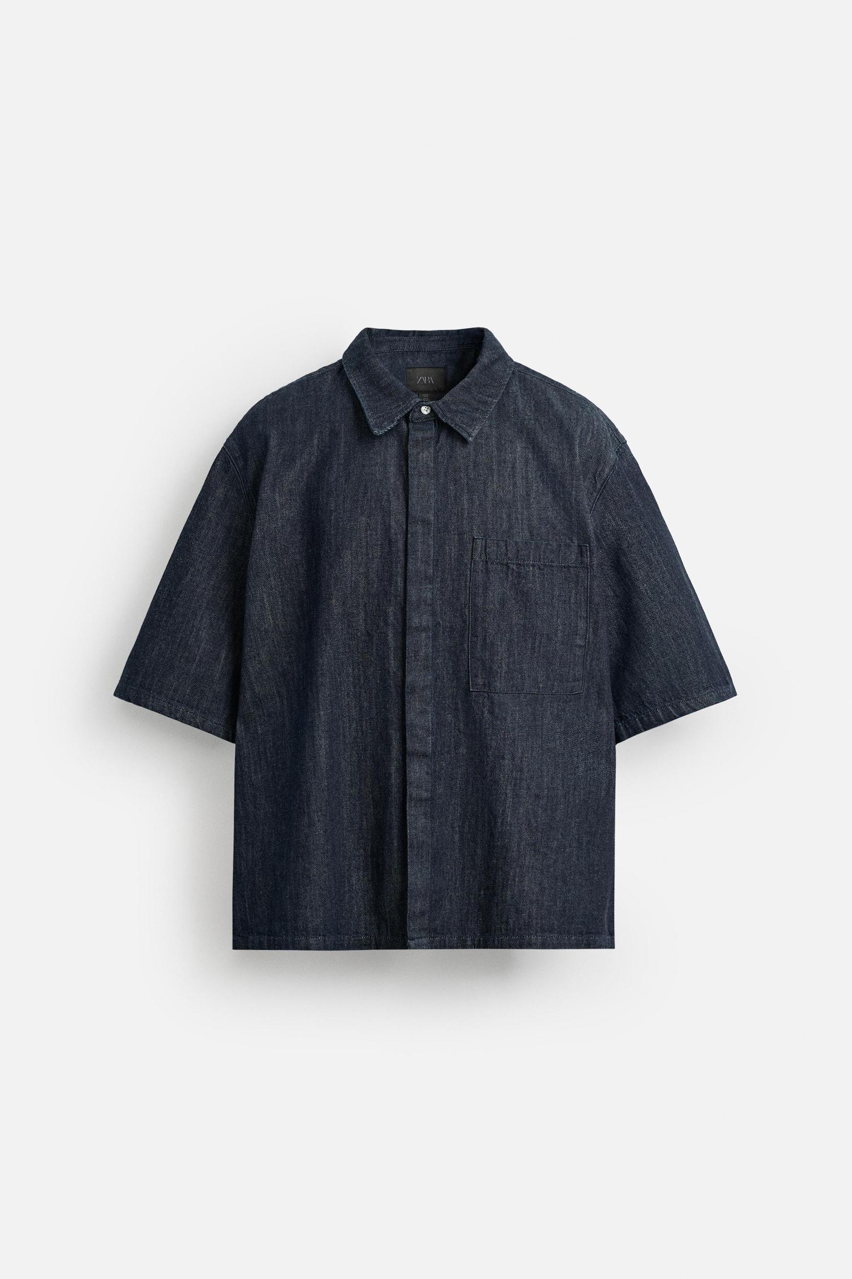 RELAXED FIT DENIM SHIRT Product Image