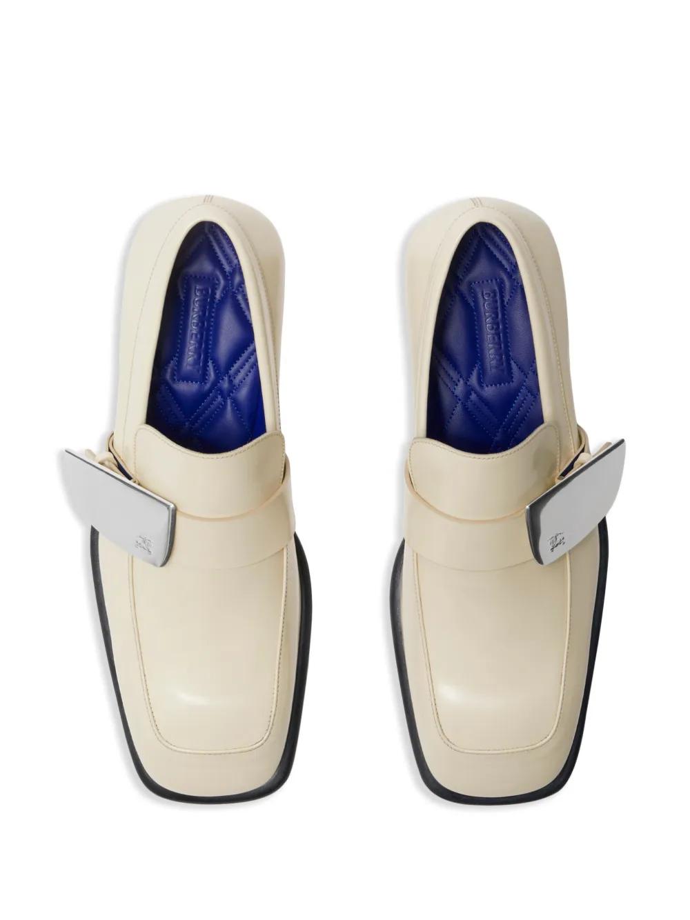 Shield leather loafers Product Image