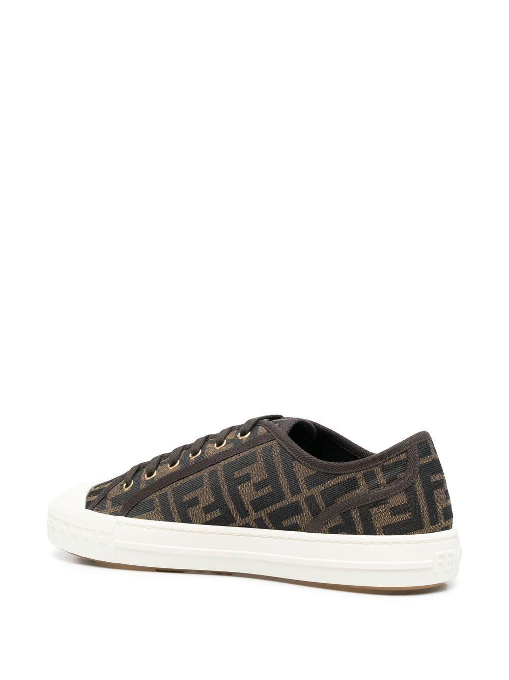 jacquard-logo low-top sneakers Product Image
