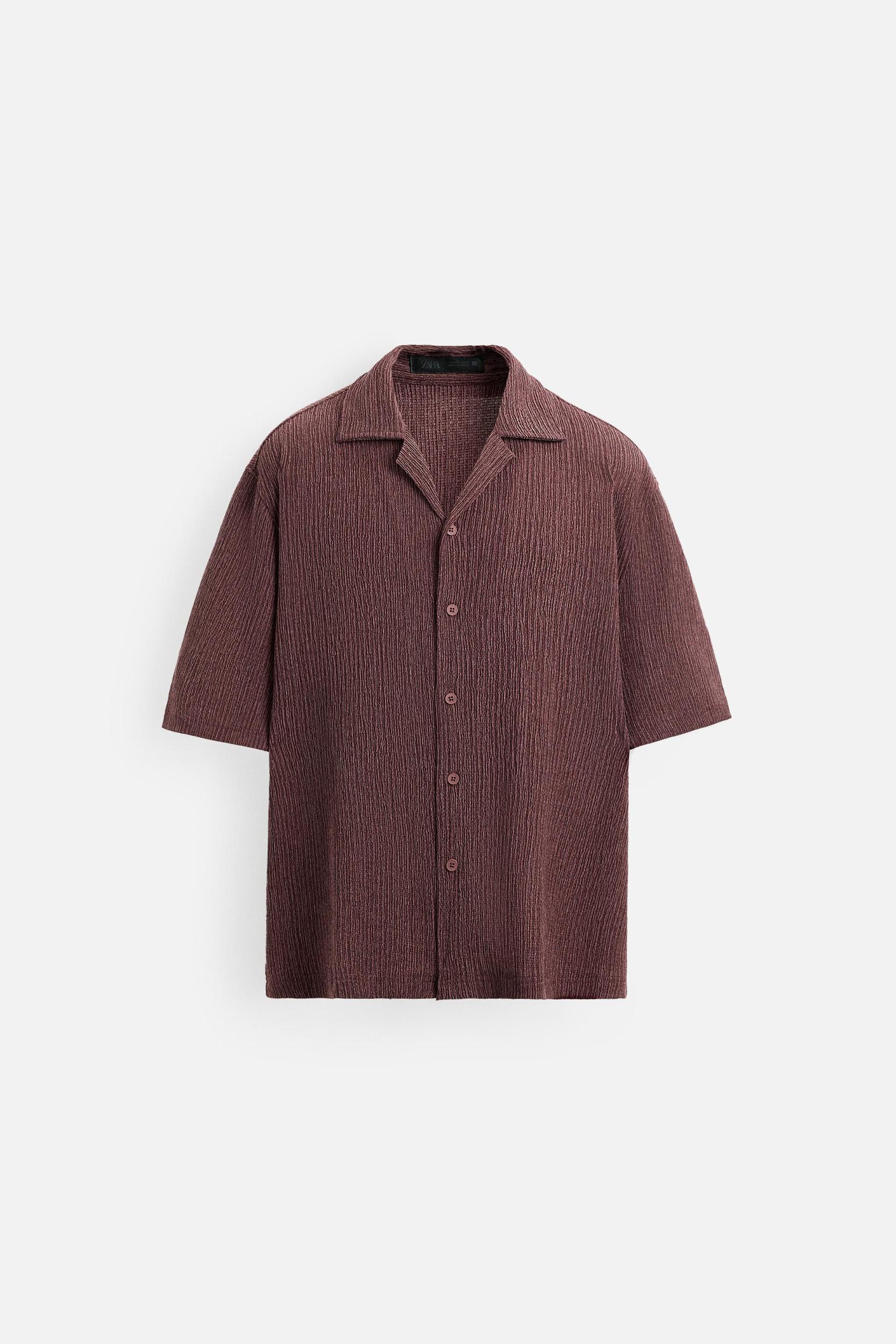 WASHED TEXTURED SHIRT Product Image