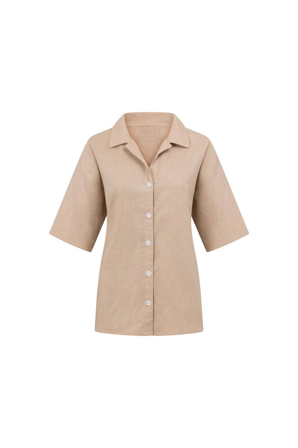 Cressida Top - Tan Product Image