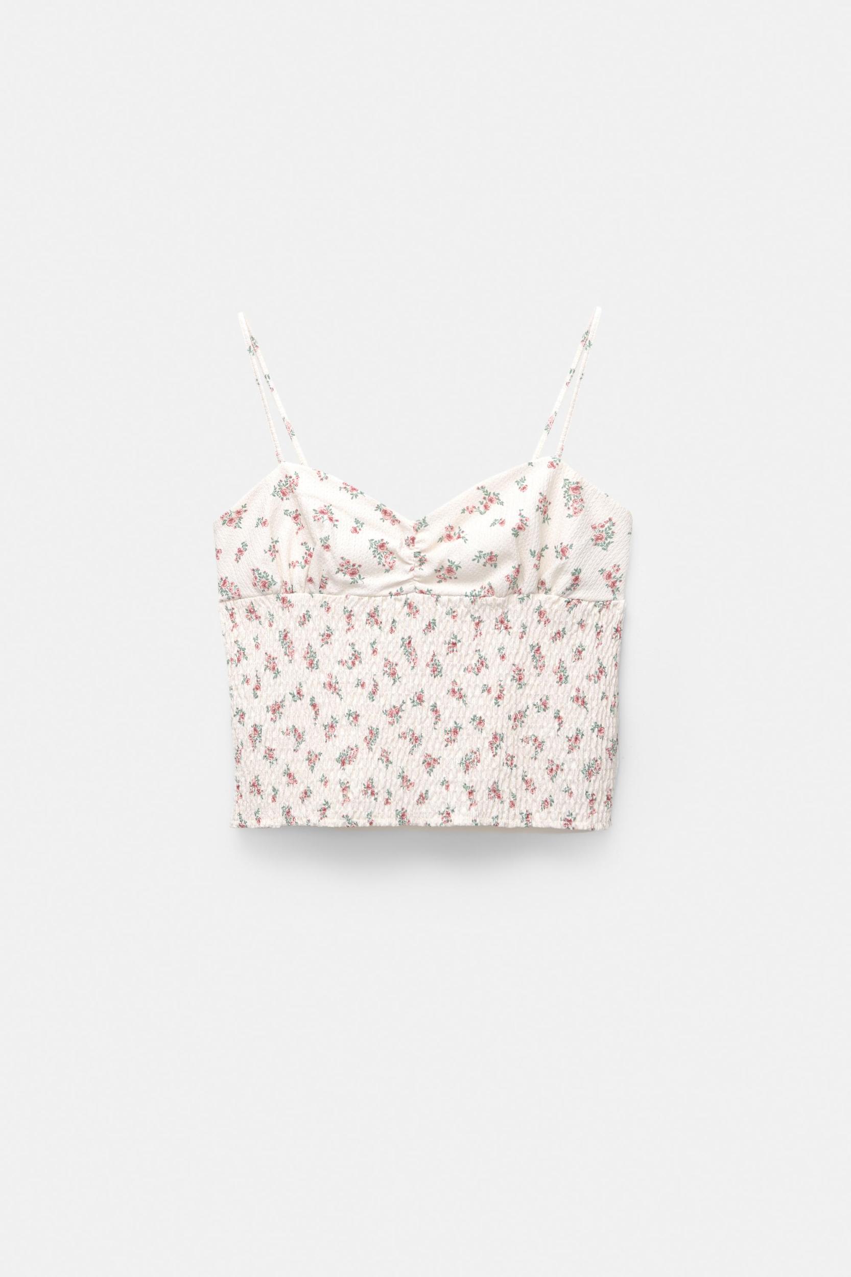 Floral strappy top Product Image