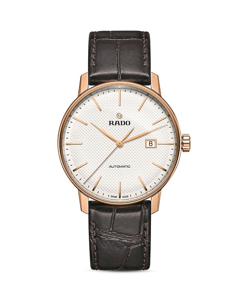 RADO Mens Coupole Classic Automatic Leather Strap Watch Product Image