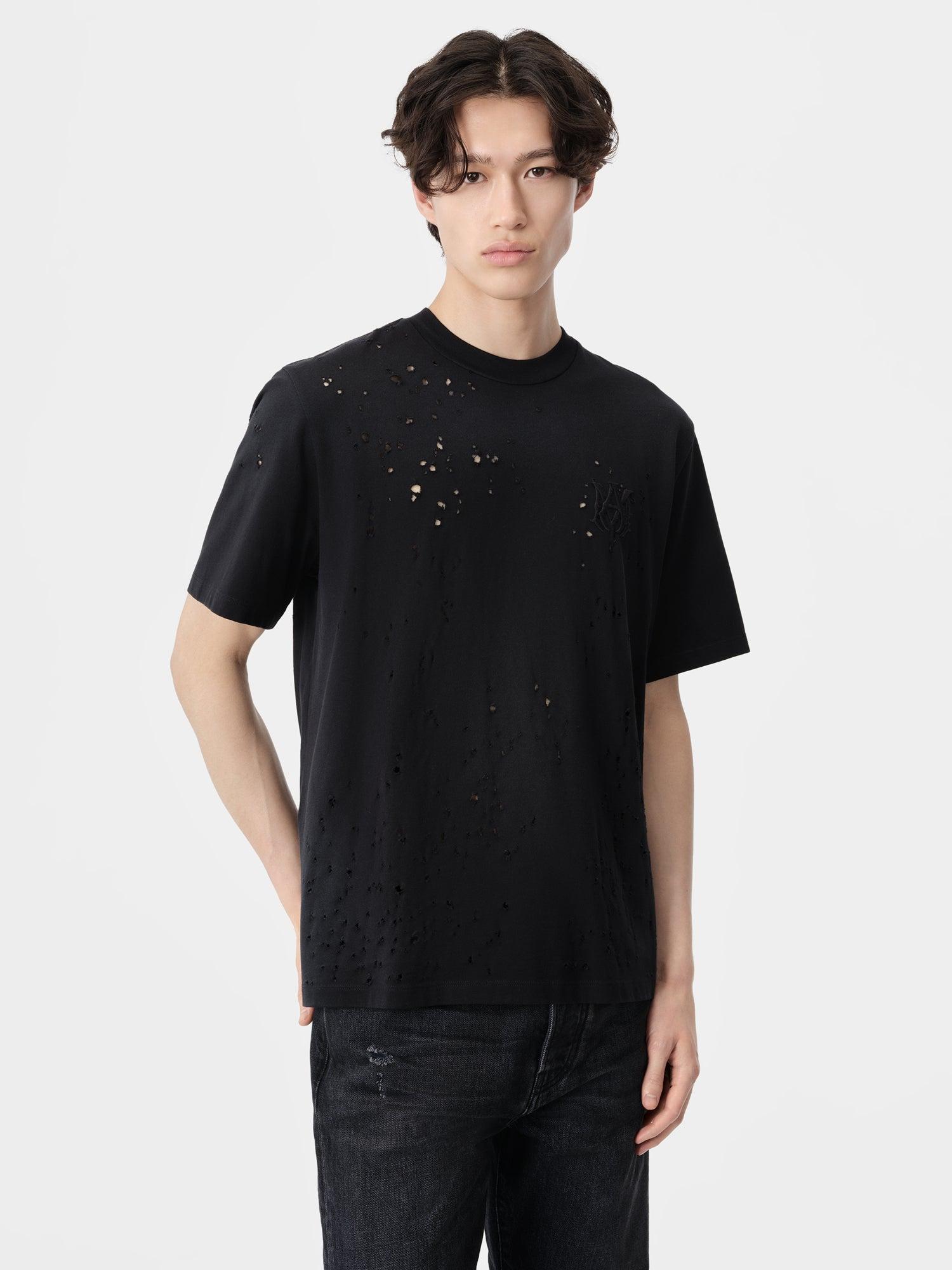 MA SHOTGUN EMBROIDERED TEE - Black Male Product Image