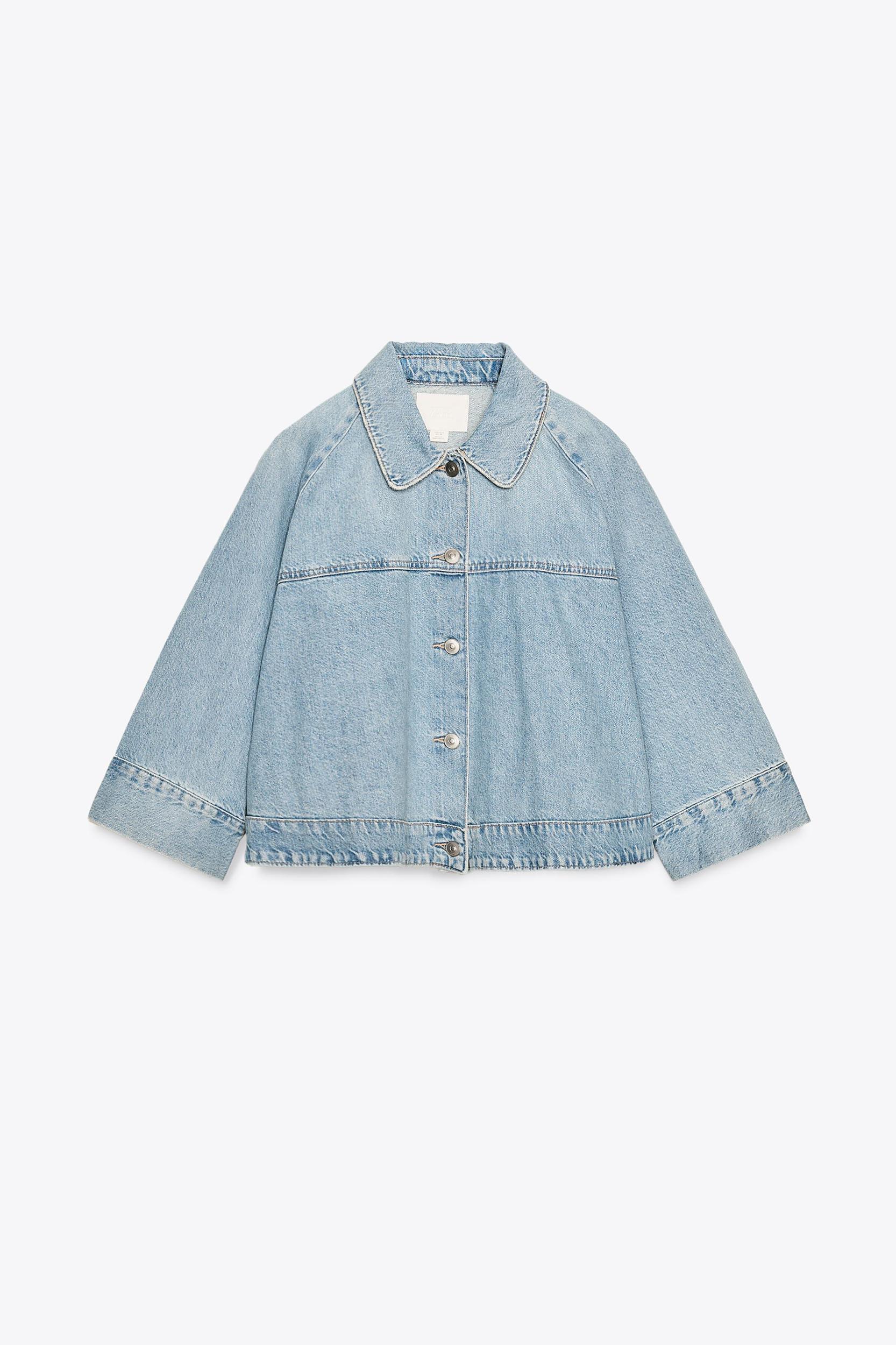 TRF DENIM CAPE JACKET Product Image