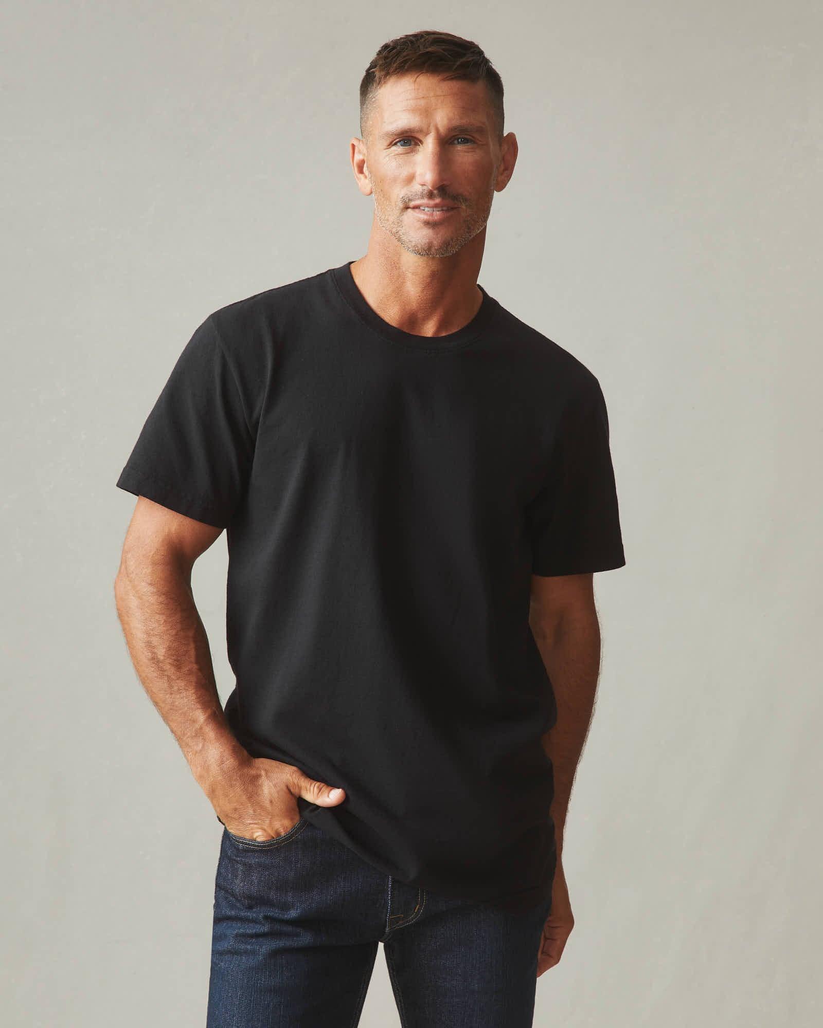 Men's Vintage Crew Tee - Black Product Image