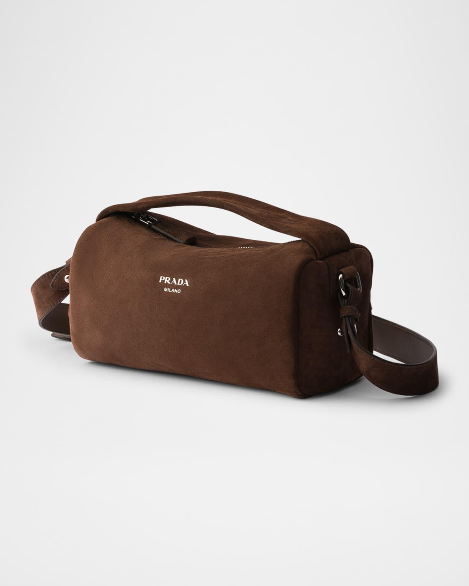Men's Calfskin Suede Shoulder Bag Product Image