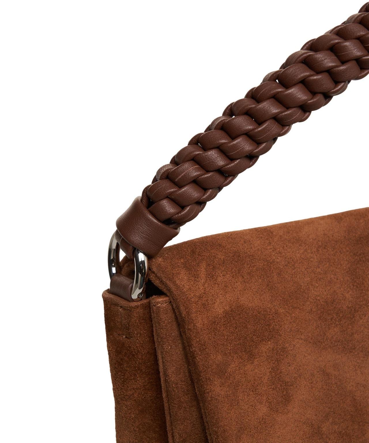 Hand bag in suede leather Product Image