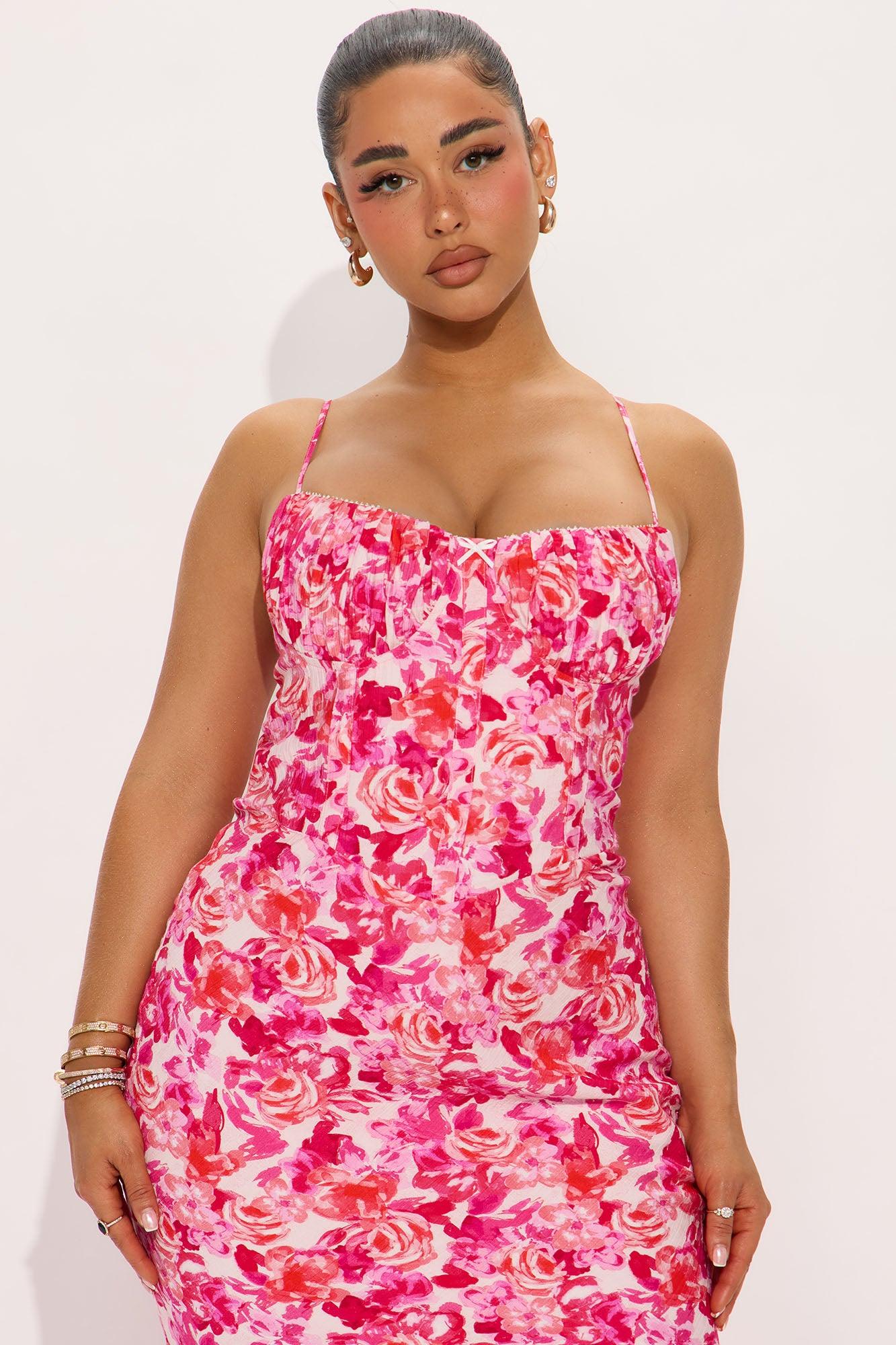 Roseanna Floral Maxi Dress - Pink/combo Product Image