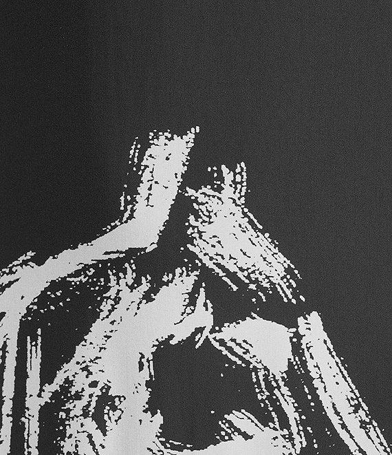 Antonio Melani Emerson Horse Print Satin Long Sleeve Round Neck Maxi Dress Product Image