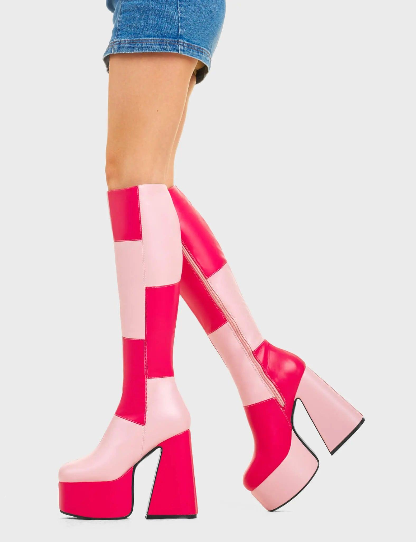 Gemini Platform Knee High Boots Product Image