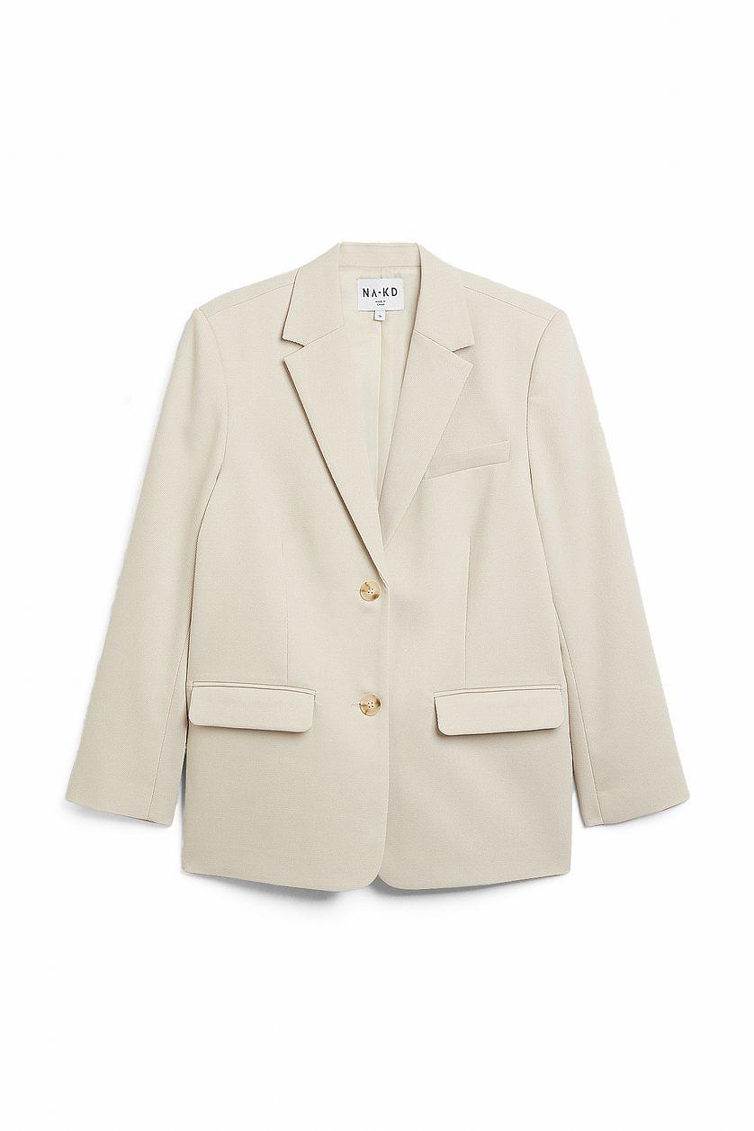 Oversized Twill Blazer Product Image