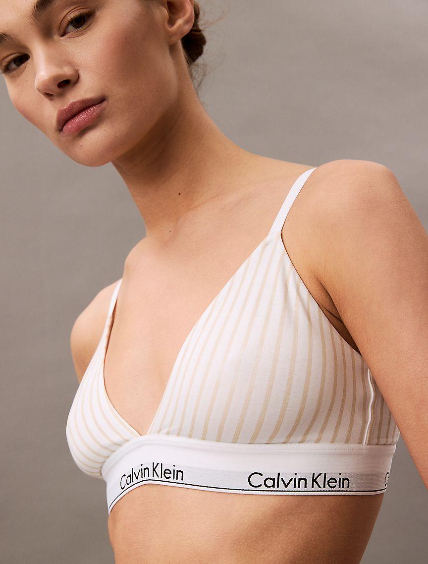 Icon Cotton Modal Lightly Lined Triangle Bralette Product Image