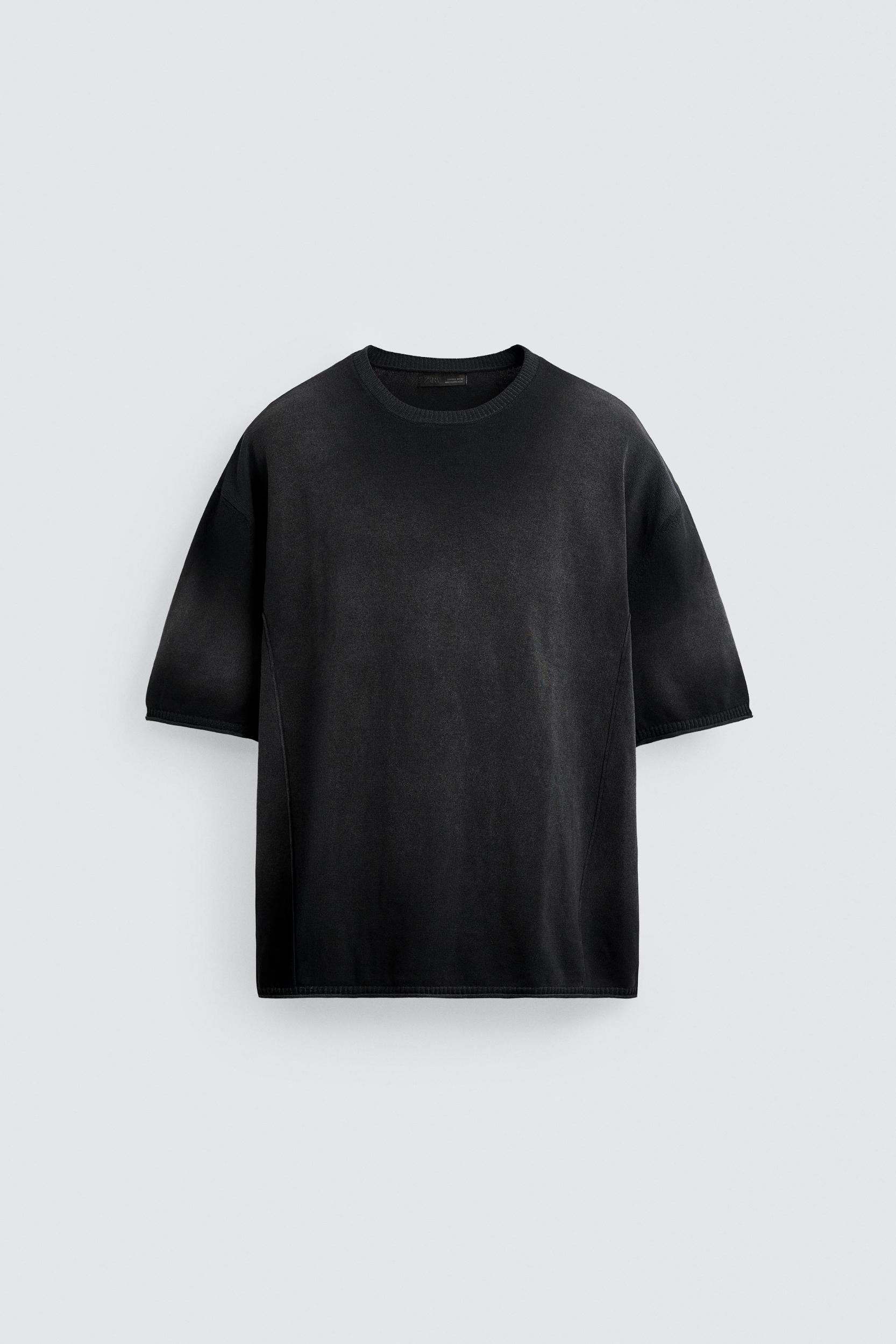 SPRAY PRINT KNIT T-SHIRT Product Image