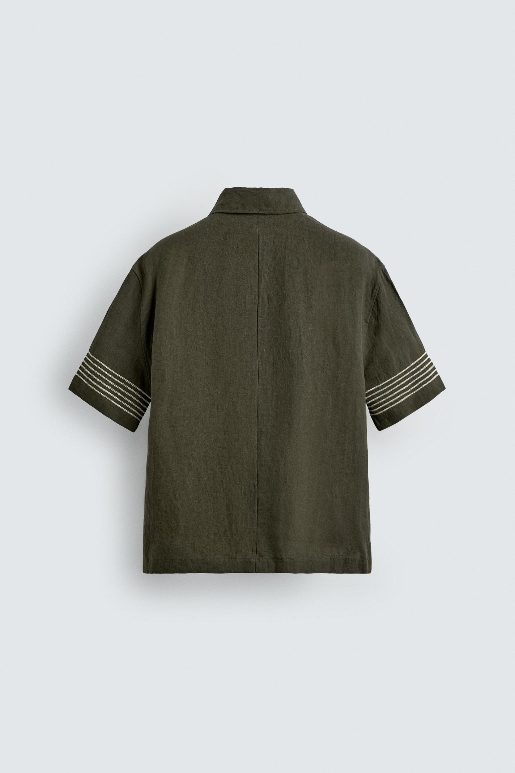 100% LINEN POLO SHIRT Product Image