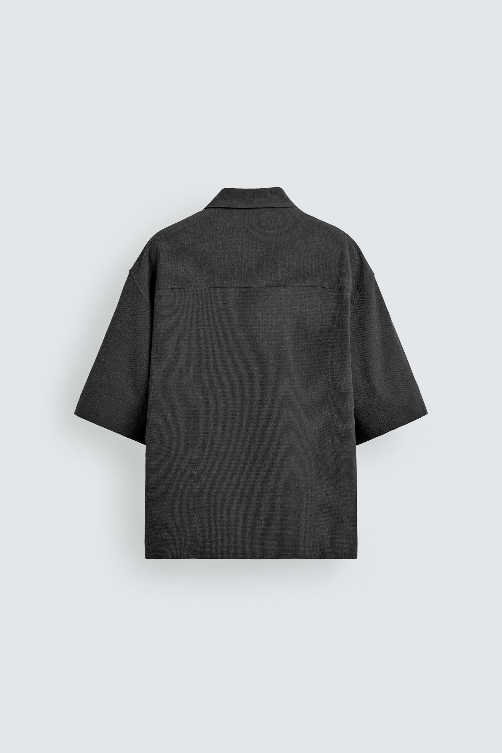 RELAXED FIT TEXTURED POLO SHIRT Product Image
