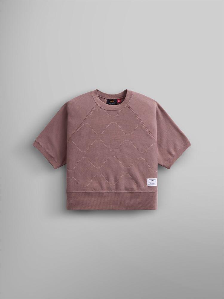 WOMEN'S SHORT SLEEVE QUILTED SWEATSHIRT Product Image