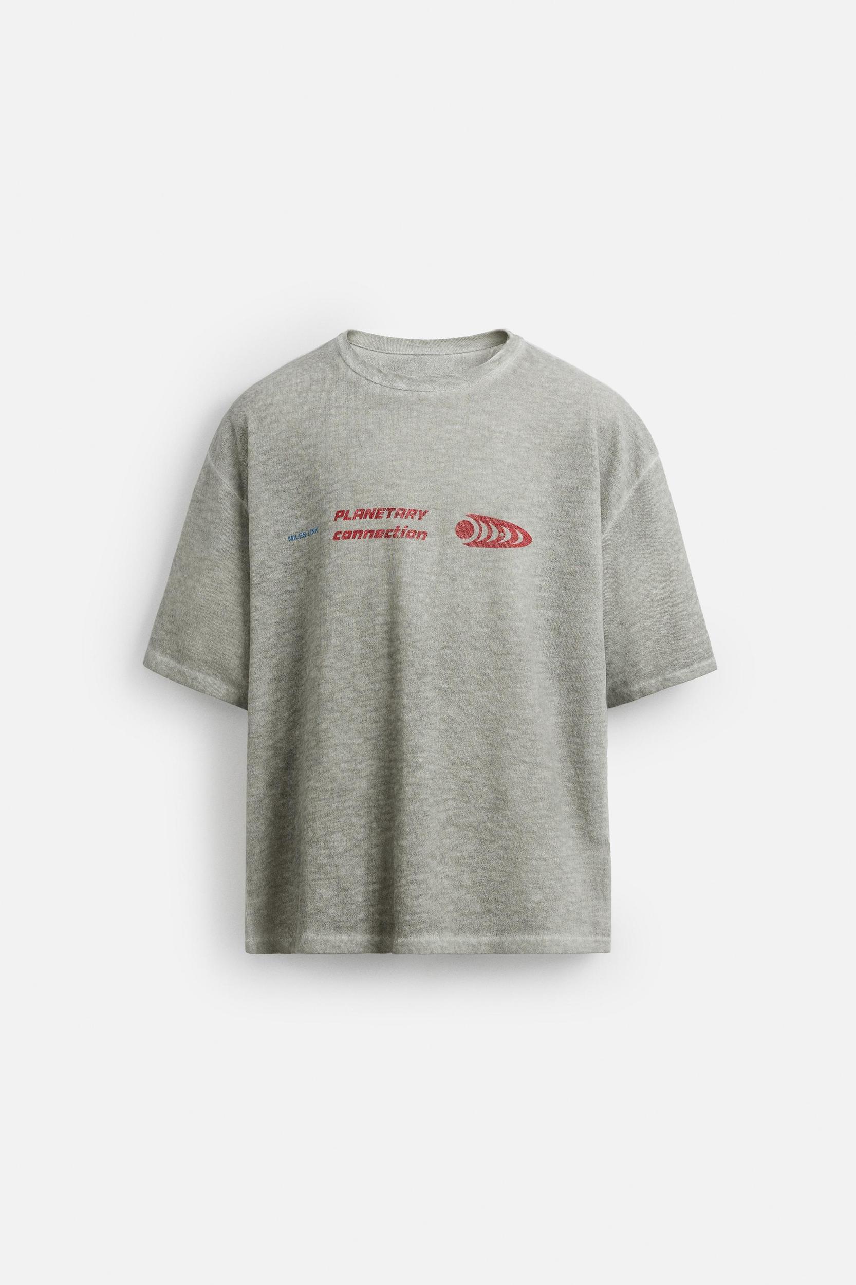 COMBINED PRINT KNIT T-SHIRT Product Image