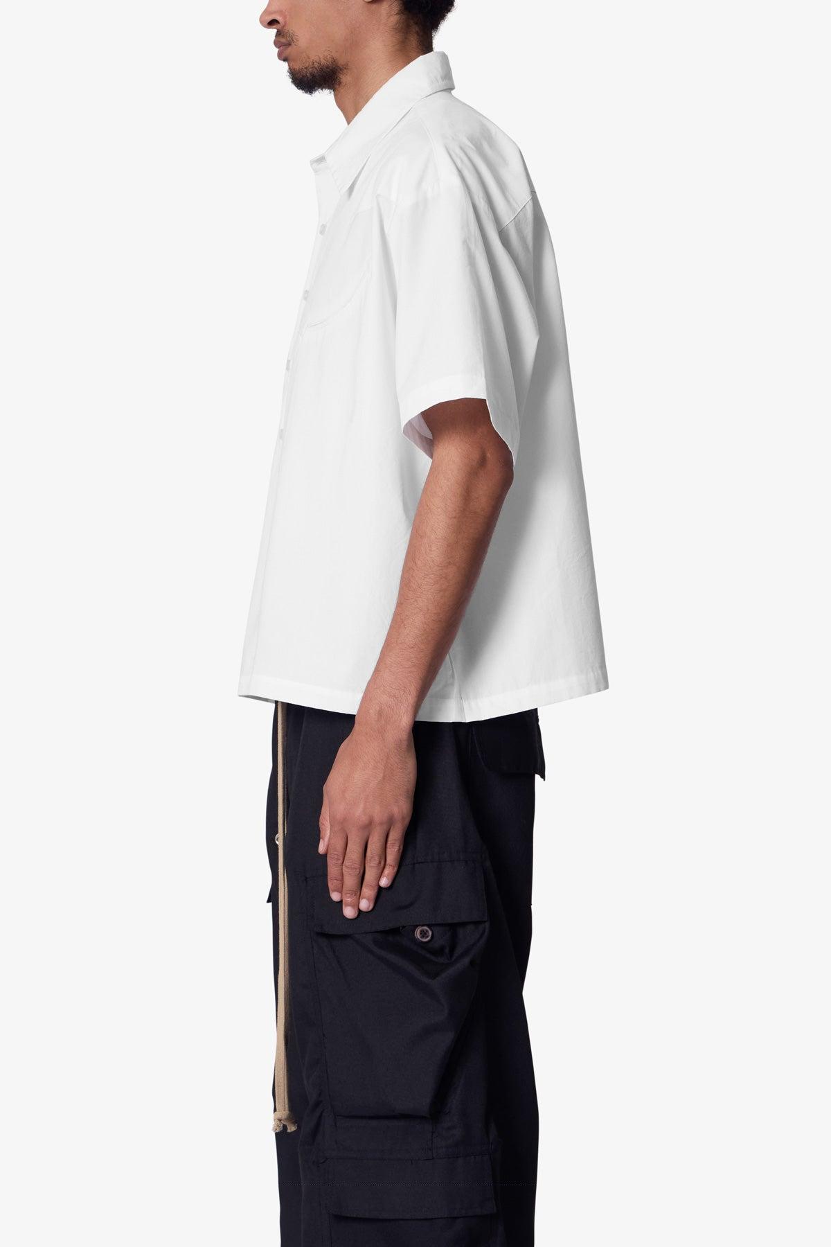 Western Button Up Shirt - White Product Image