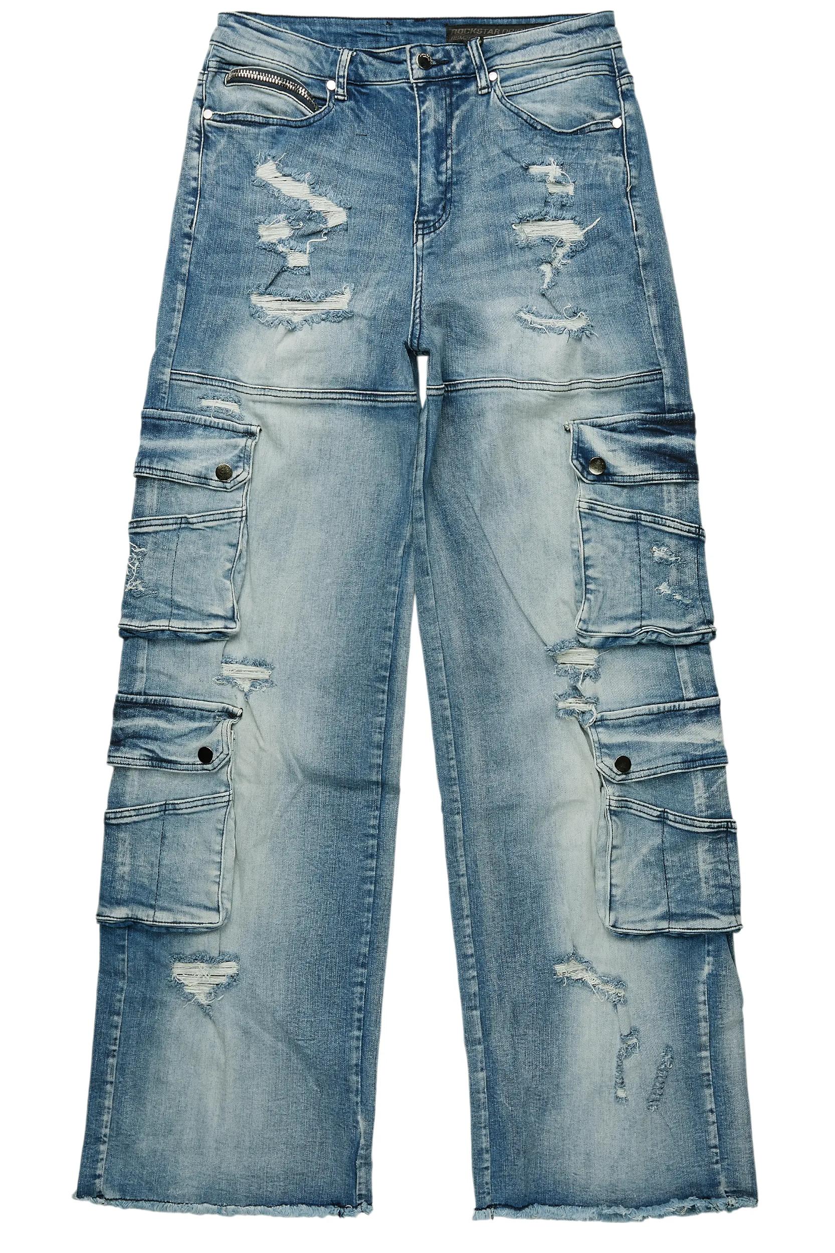 Keylor Blue Baggy Fit Jean Male Product Image