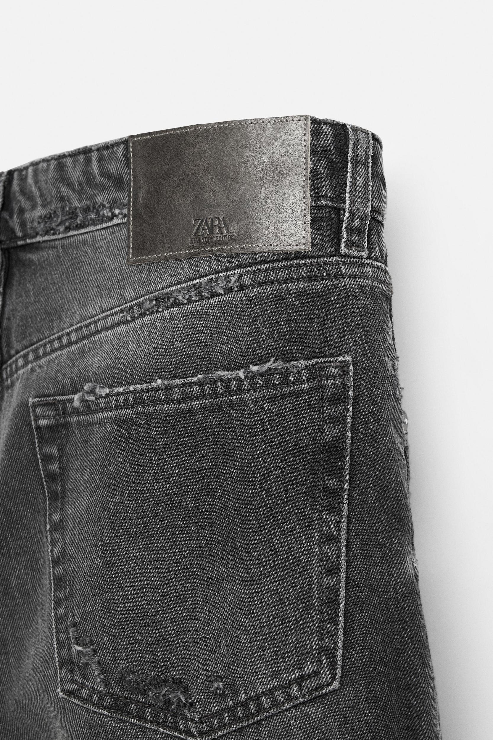 RIPPED STRAIGHT FIT JEANS Product Image