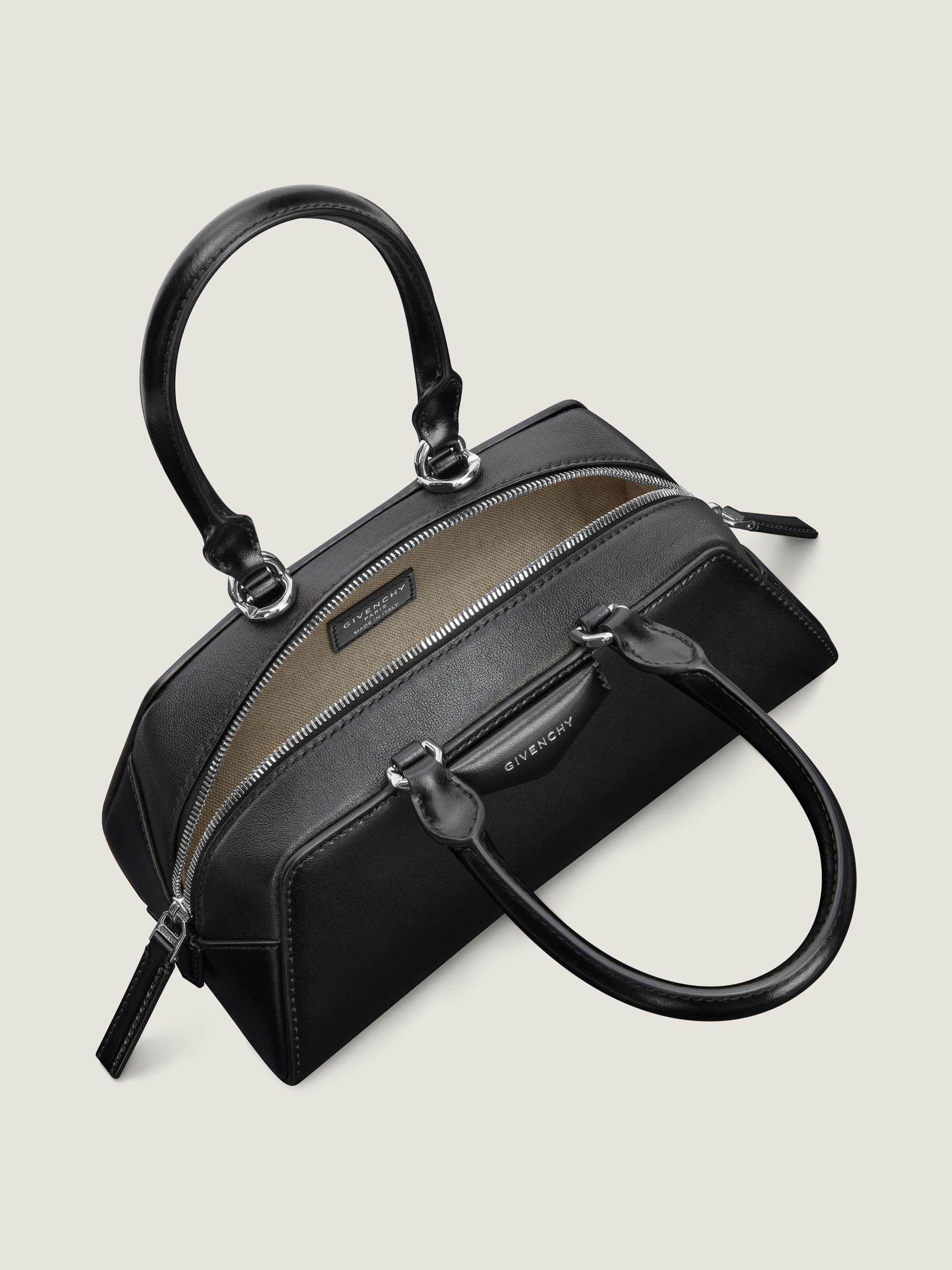 Mini Antigona East-West bag in Box leather Product Image